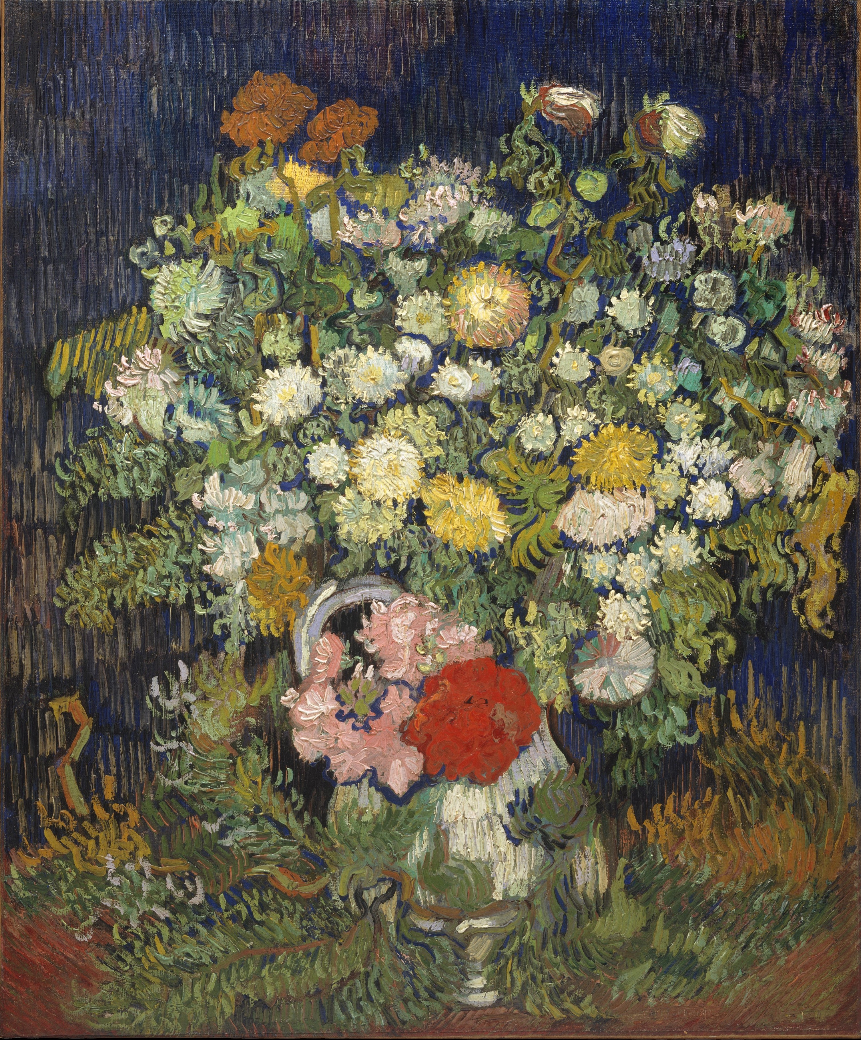 A3 Art Print titled Bouquet of Flowers in a Vase by Vincent Van Gogh for room decor