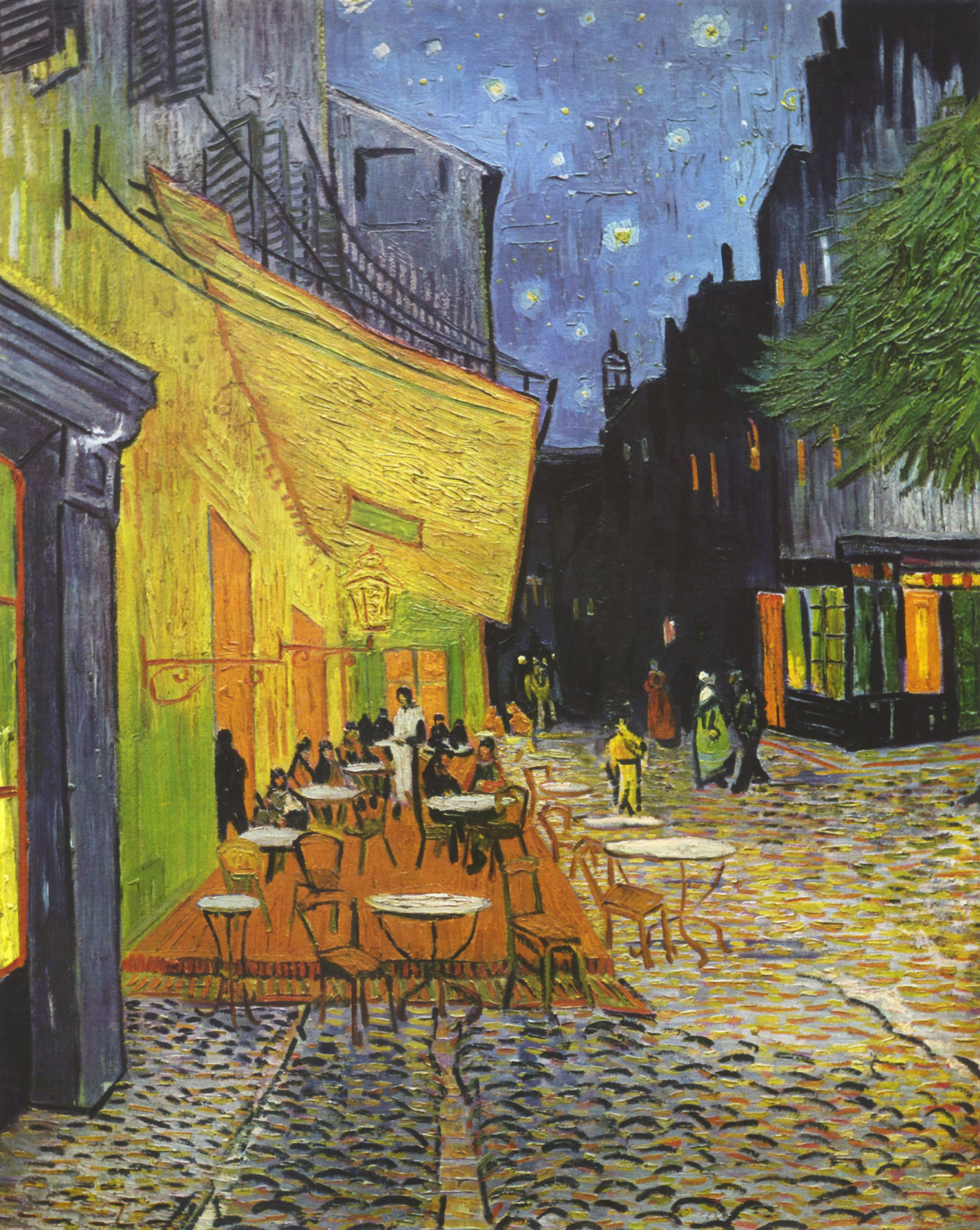 A3 Art Print titled Cafe Terrace at Night by Vincent van Gogh for room decor