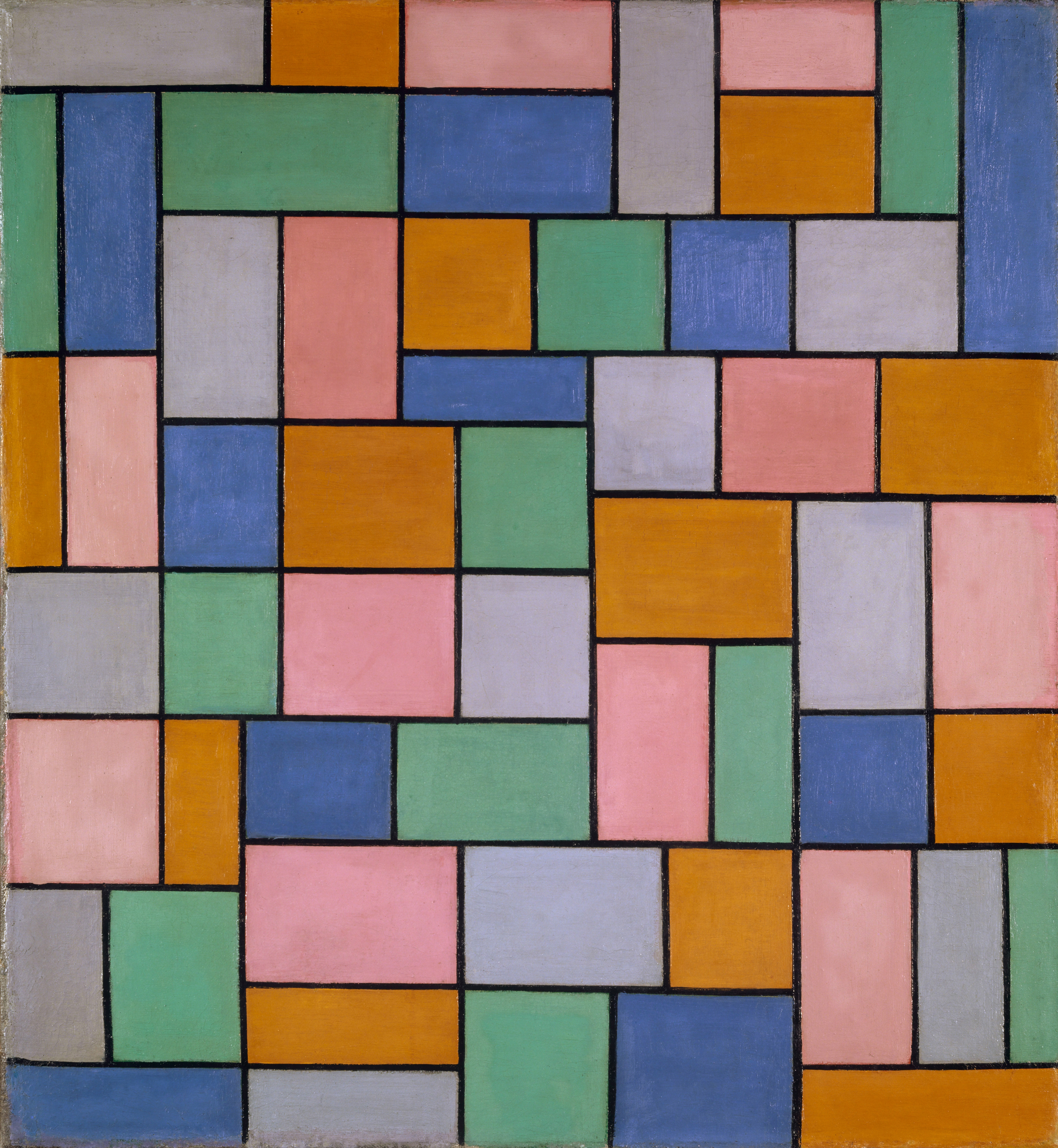 A3 Art Print titled Composition in dissonances by Theo van Doesburg for room decor