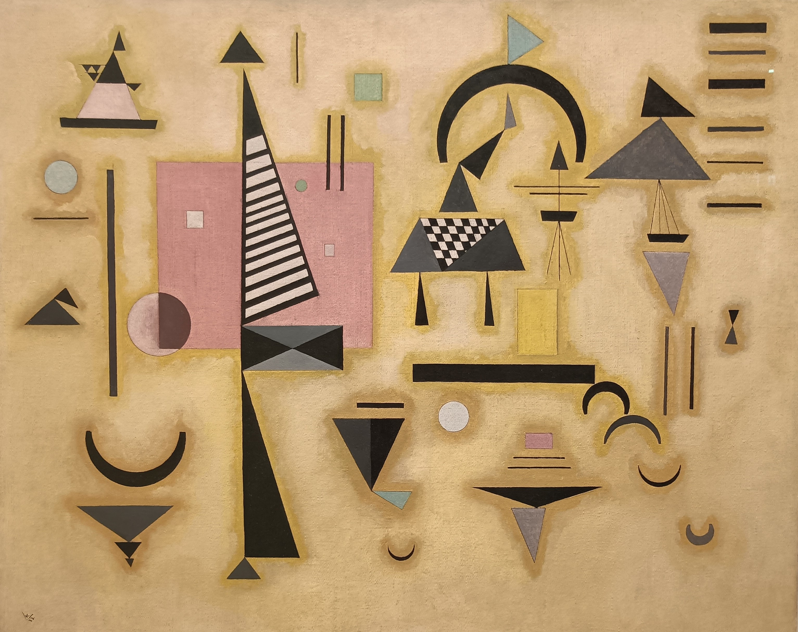 A3 Art Print titled Decisive Pink by Wassily Kandinsky for room decor