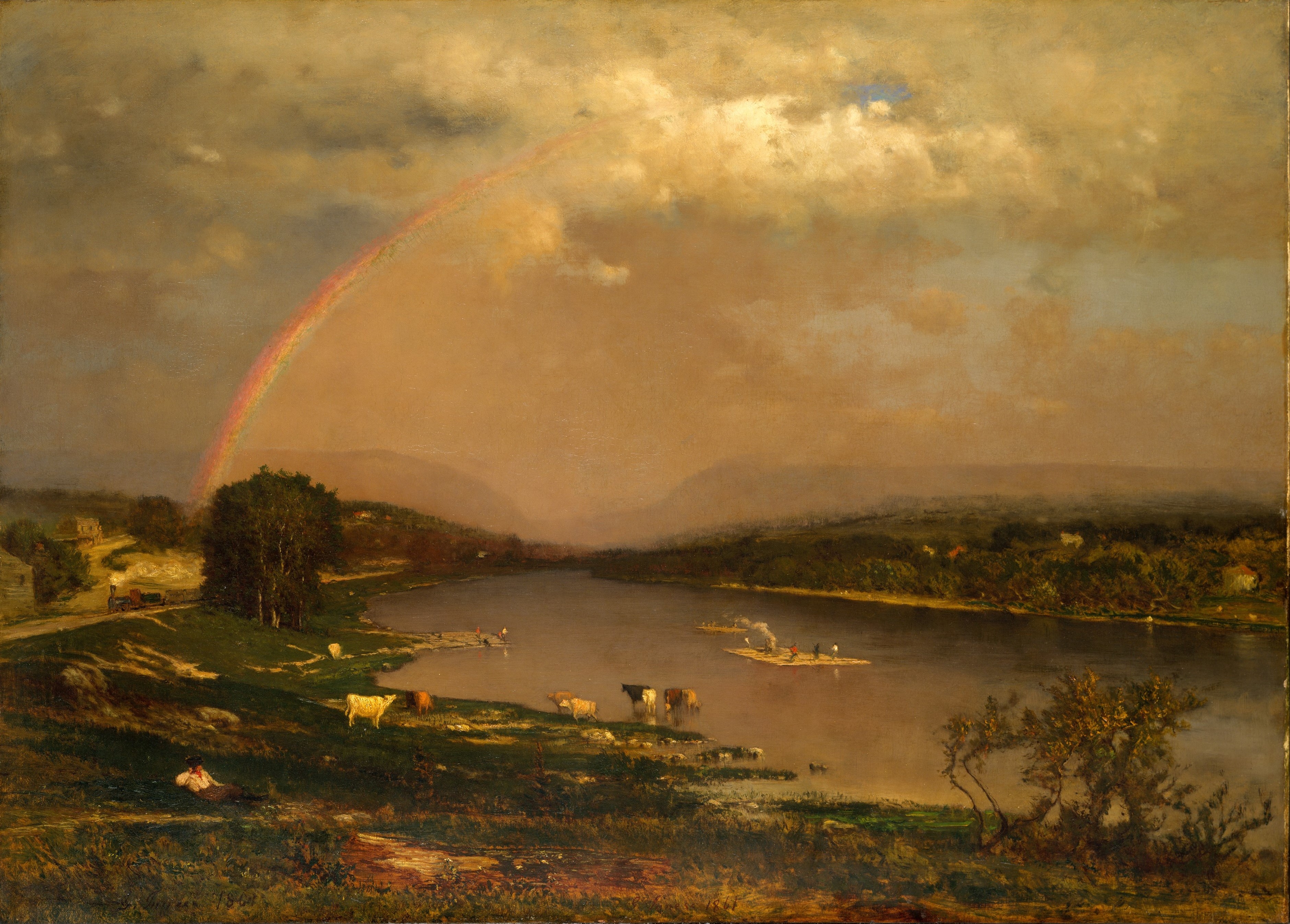A3 Art Print titled Delaware Water Gap by George Inness for room decor