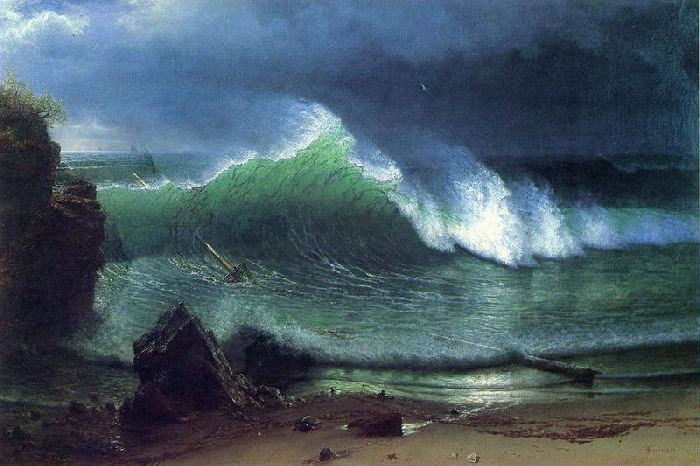 A3 Art Print titled Emerald Sea by Albert Bierstadt for room decor