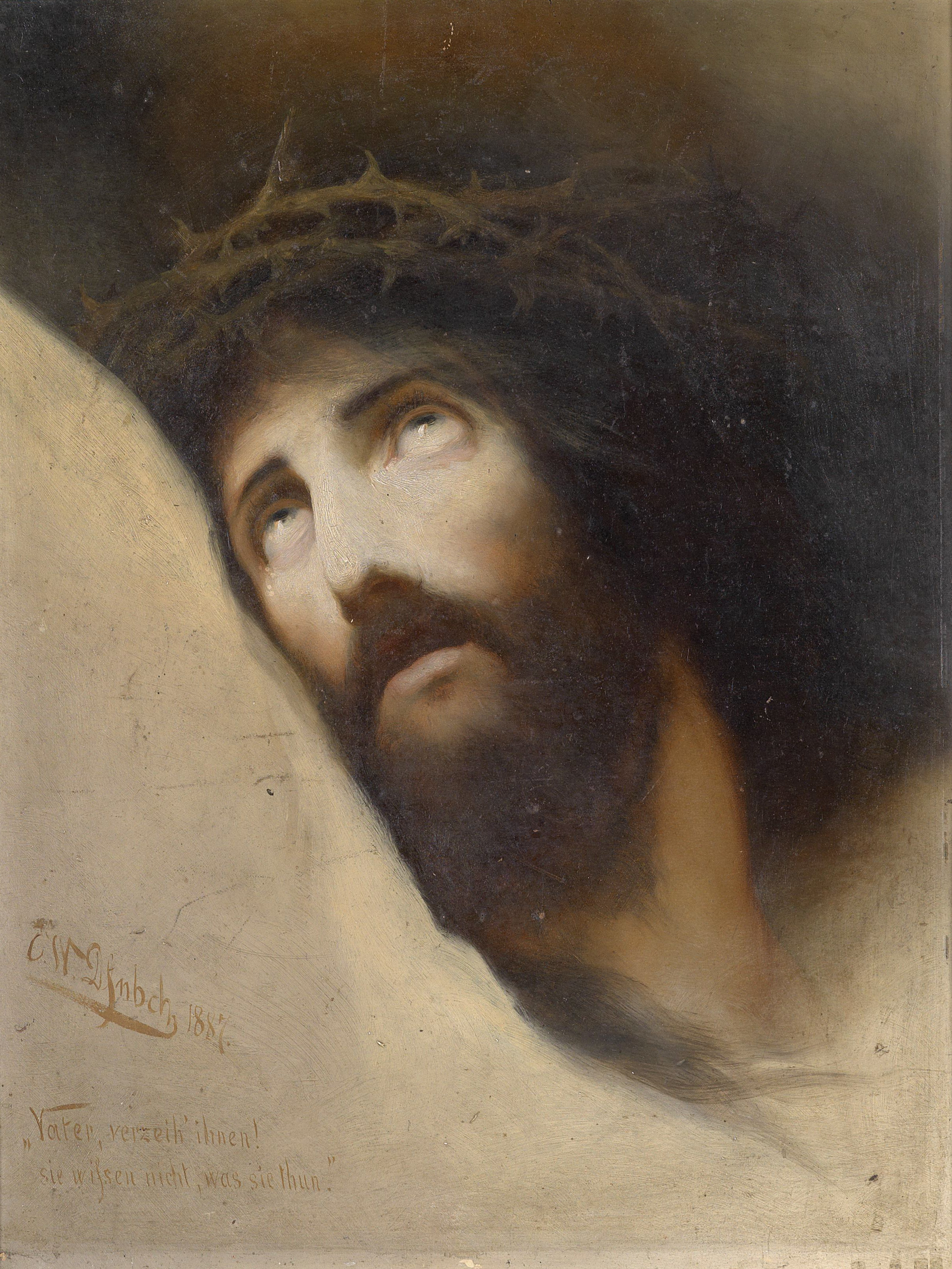A3 Art Print titled Father, forgive them! by Karl Wilhelm Diefenbach for room decor