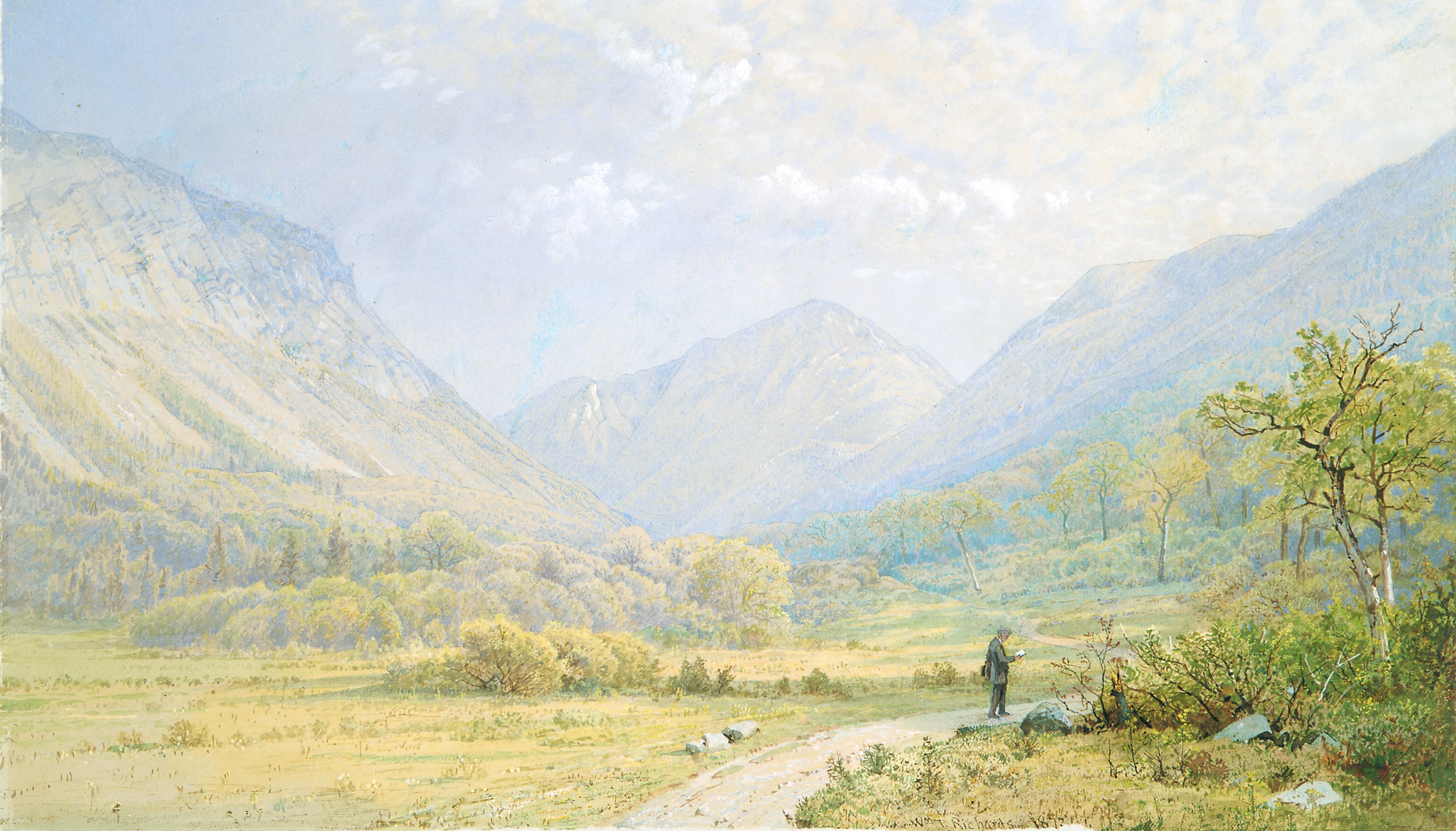 A3 Art Print titled Franconia Notch, New Hampshire by William Trost Richards for room decor