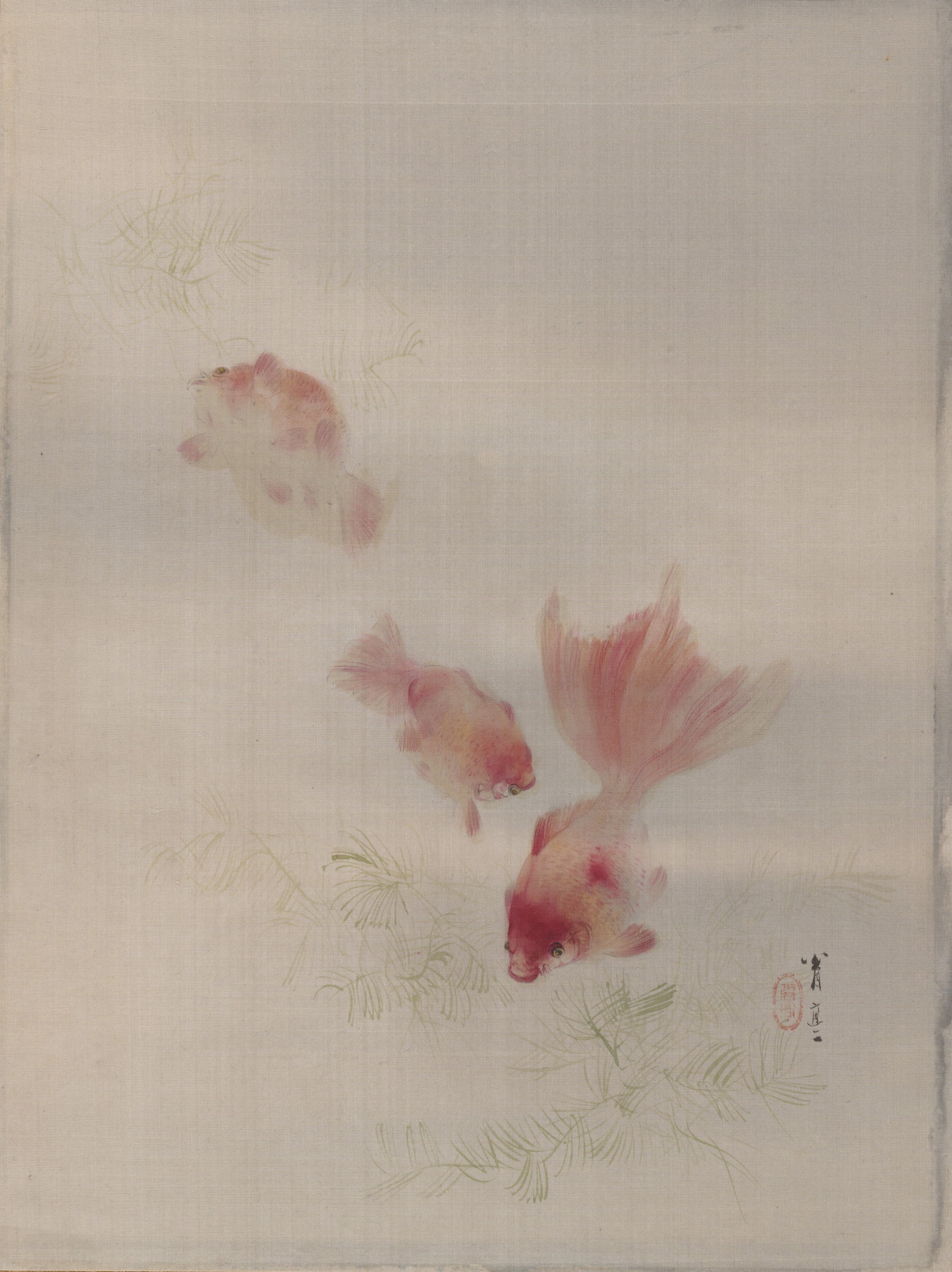 A3 Art Print titled Goldfish by Watanabe Seitei for room decor