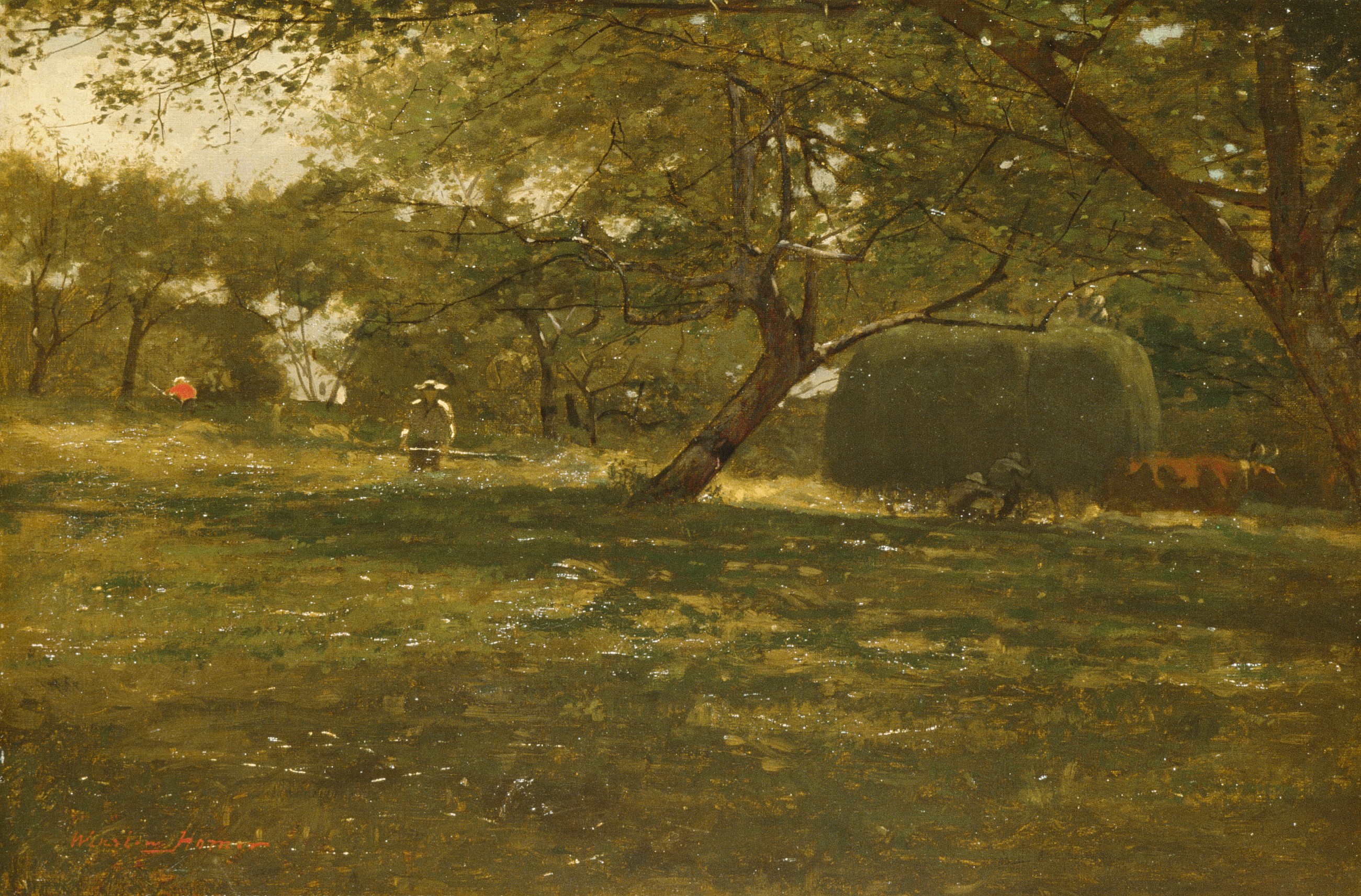 A3 Art Print titled Harvest Scene by Winslow Homer for room decor