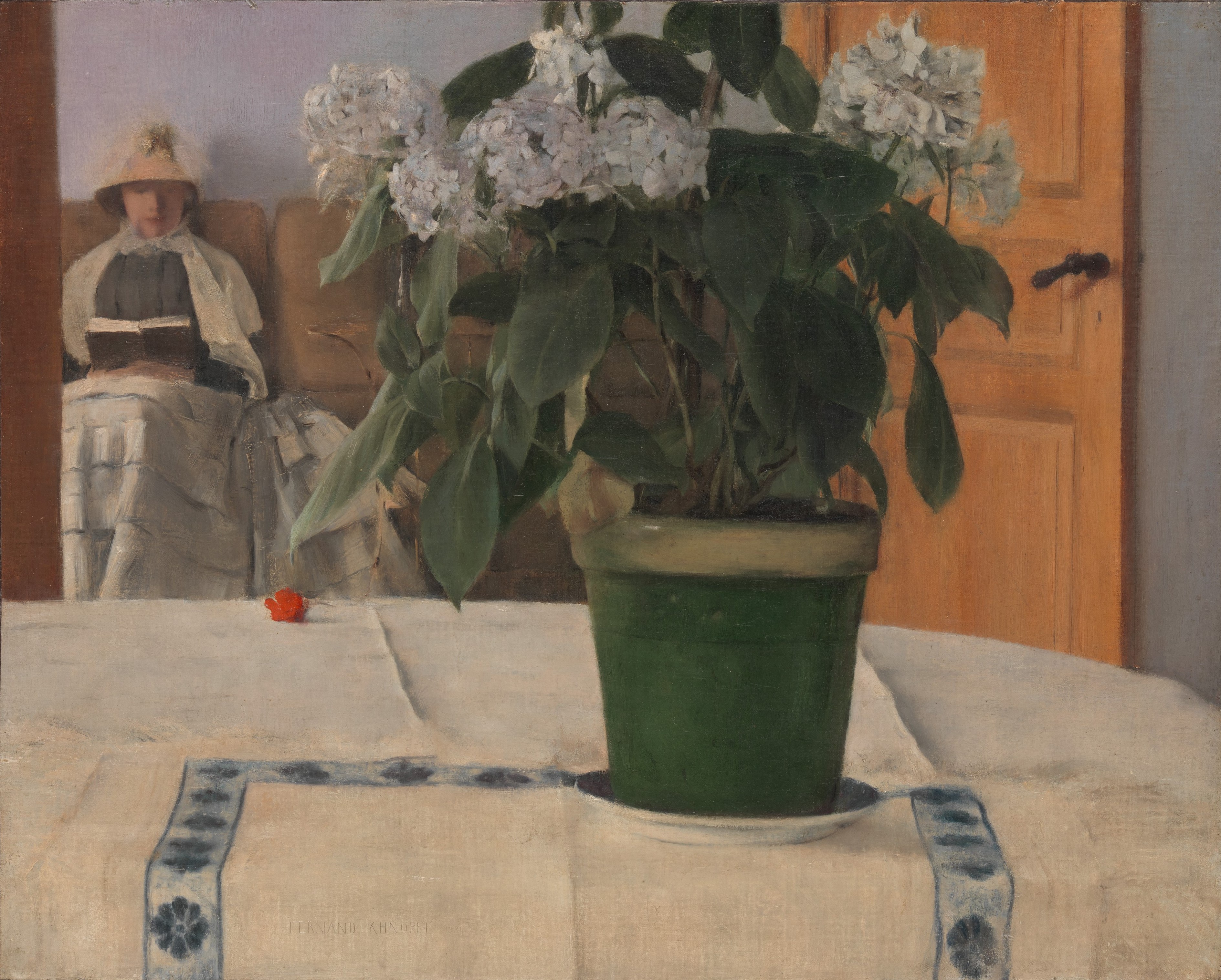 A3 Art Print titled Hortensia by Fernand Khnopff for room decor