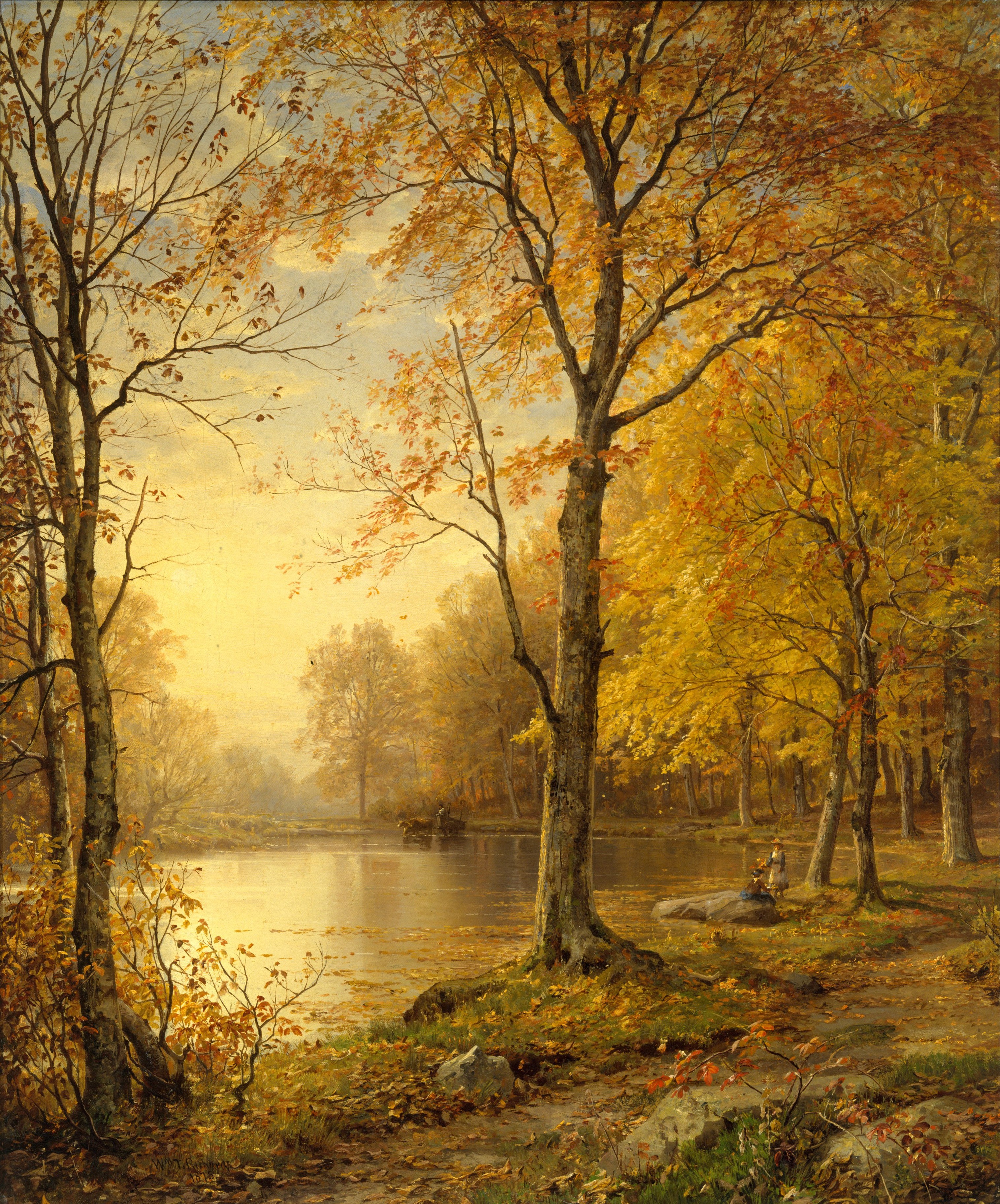 A3 Art Print titled Indian Summer by William Trost Richards for room decor