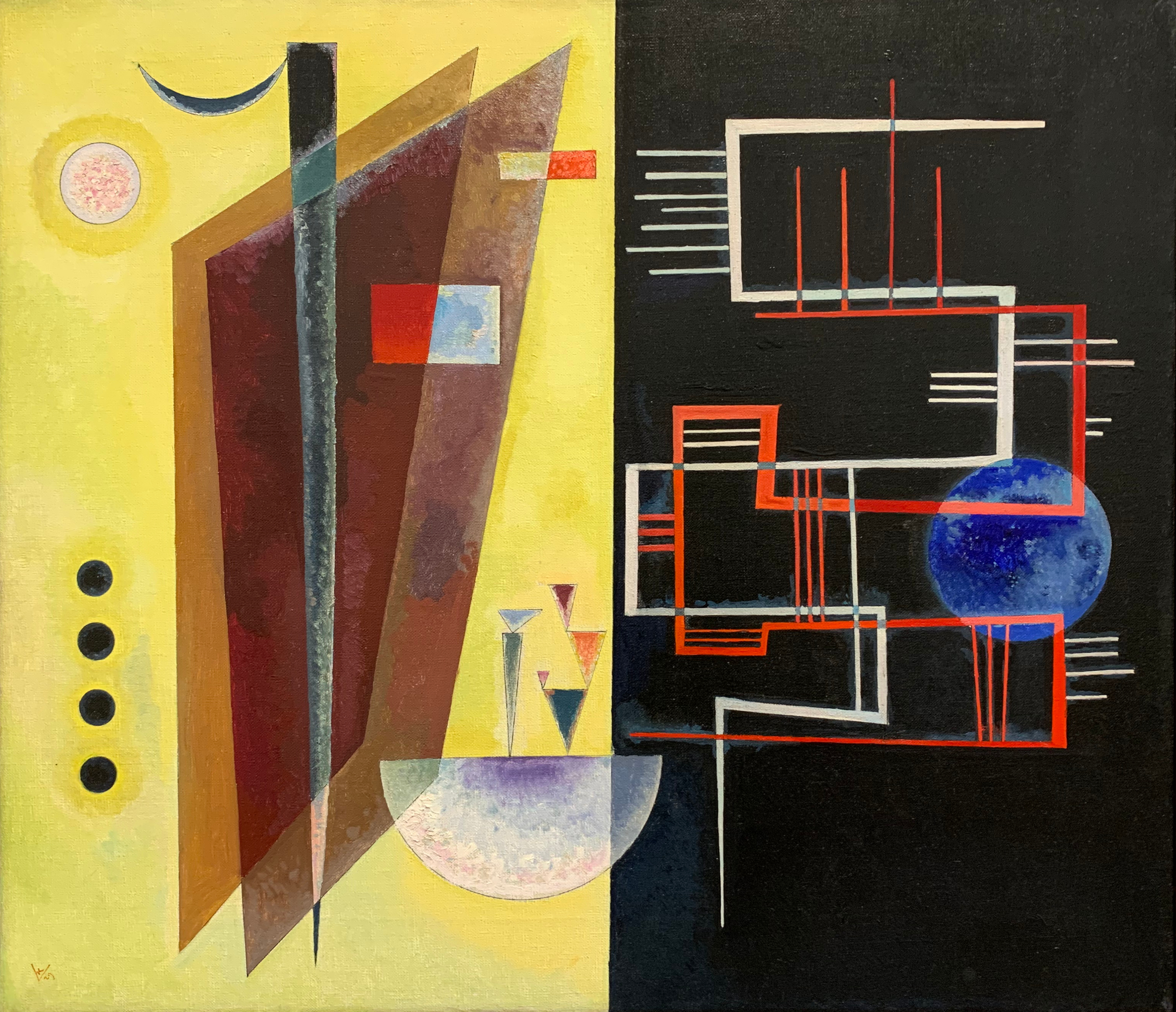A3 Art Print titled Inner Alliance by Wassily Kandinsky for room decor