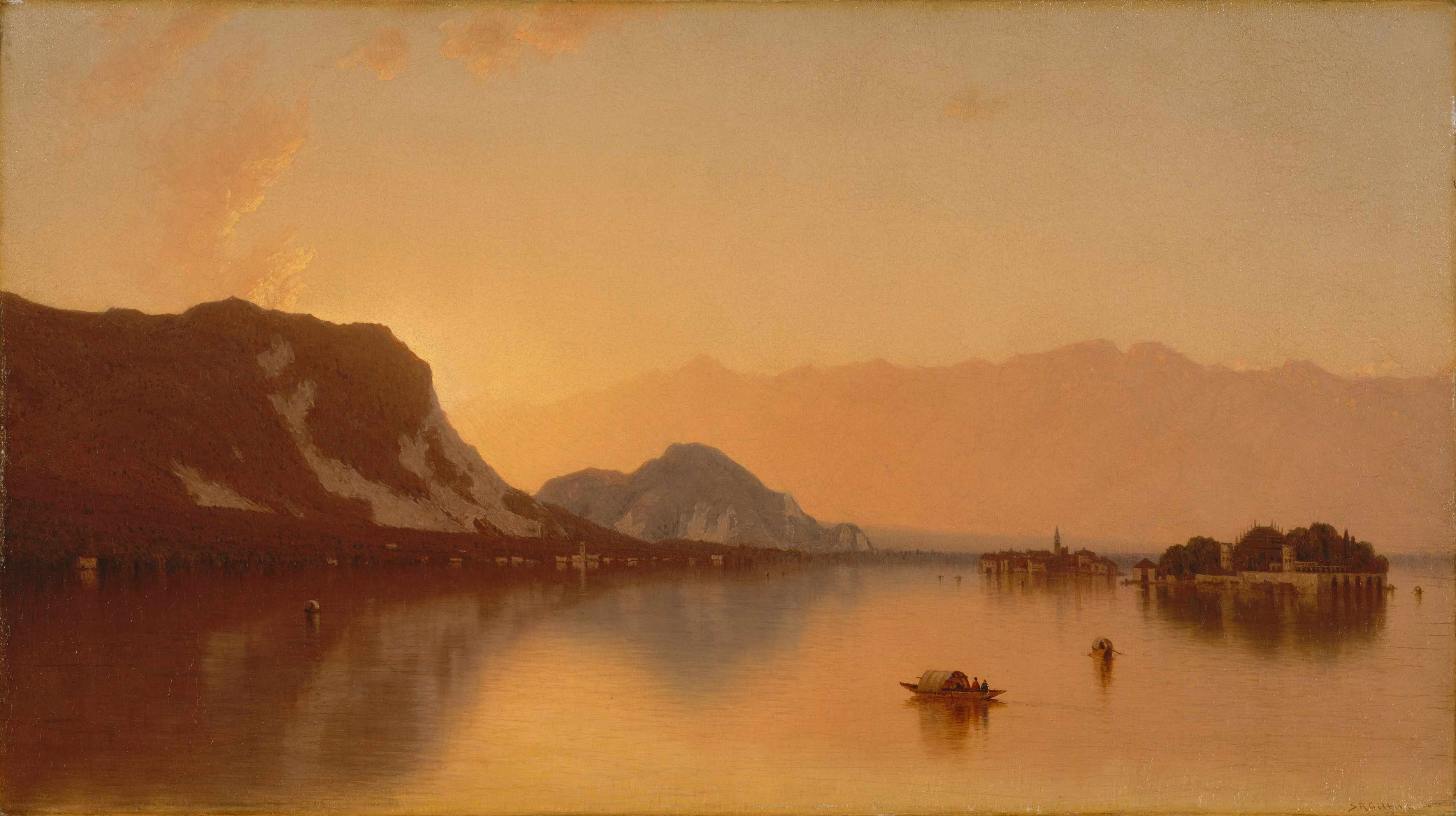 A3 Art Print titled Isola Bella in Lago Maggiore by Sanford Robinson Gifford for room decor