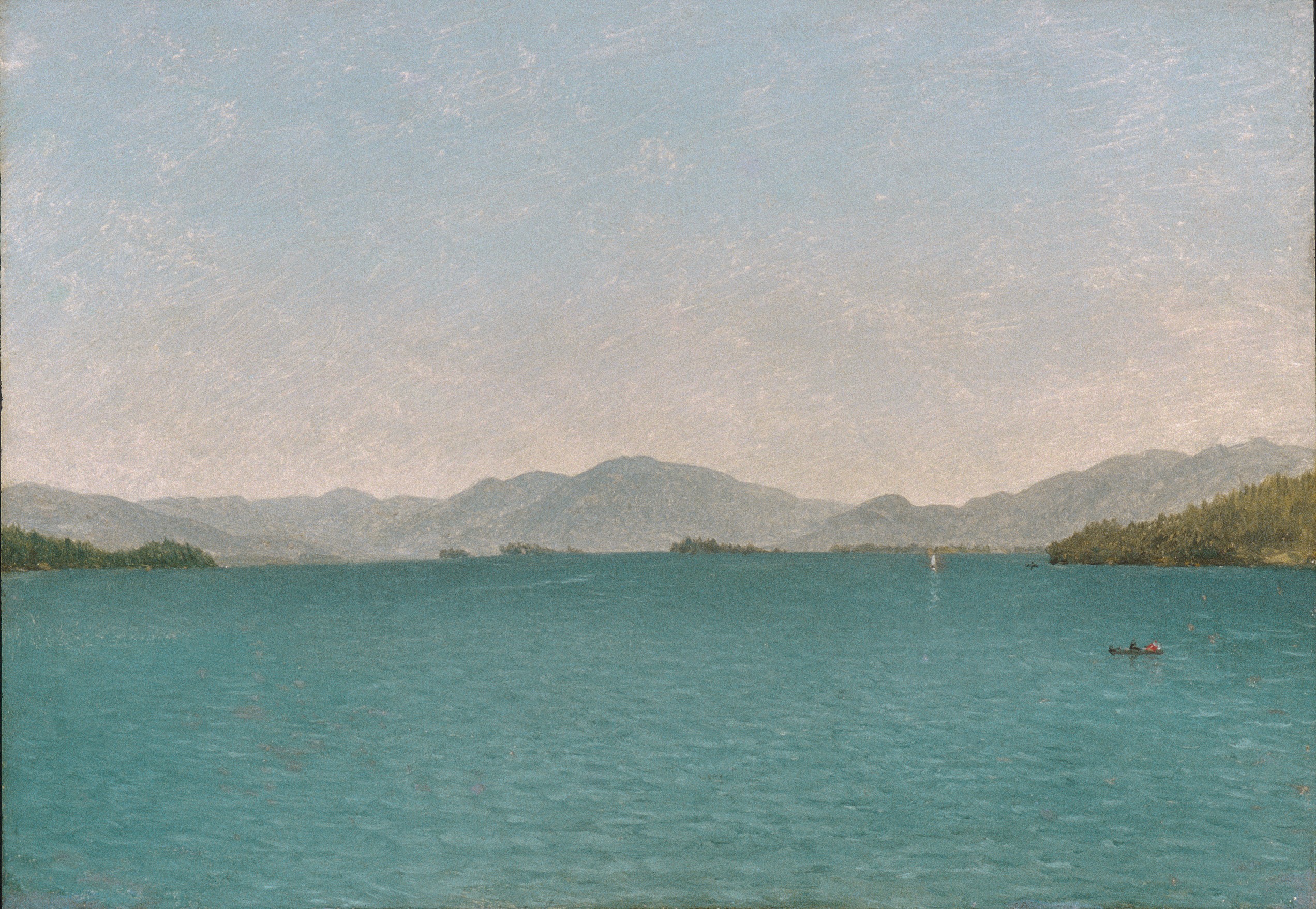 A3 Art Print titled Lake George by John Frederick Kensett for room decor