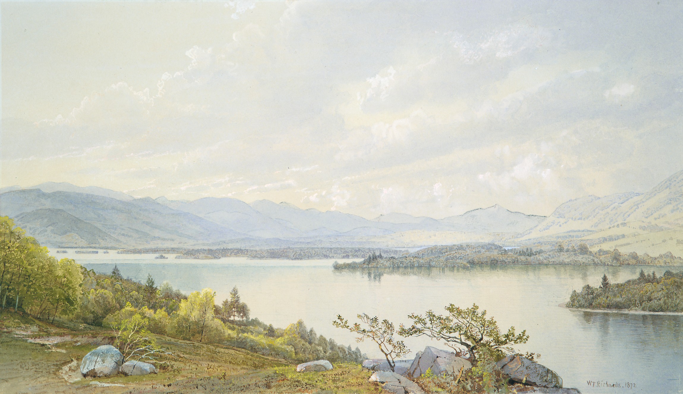 A3 Art Print titled Lake Squam and the Sandwich Mountains by William Trost Richards for room decor