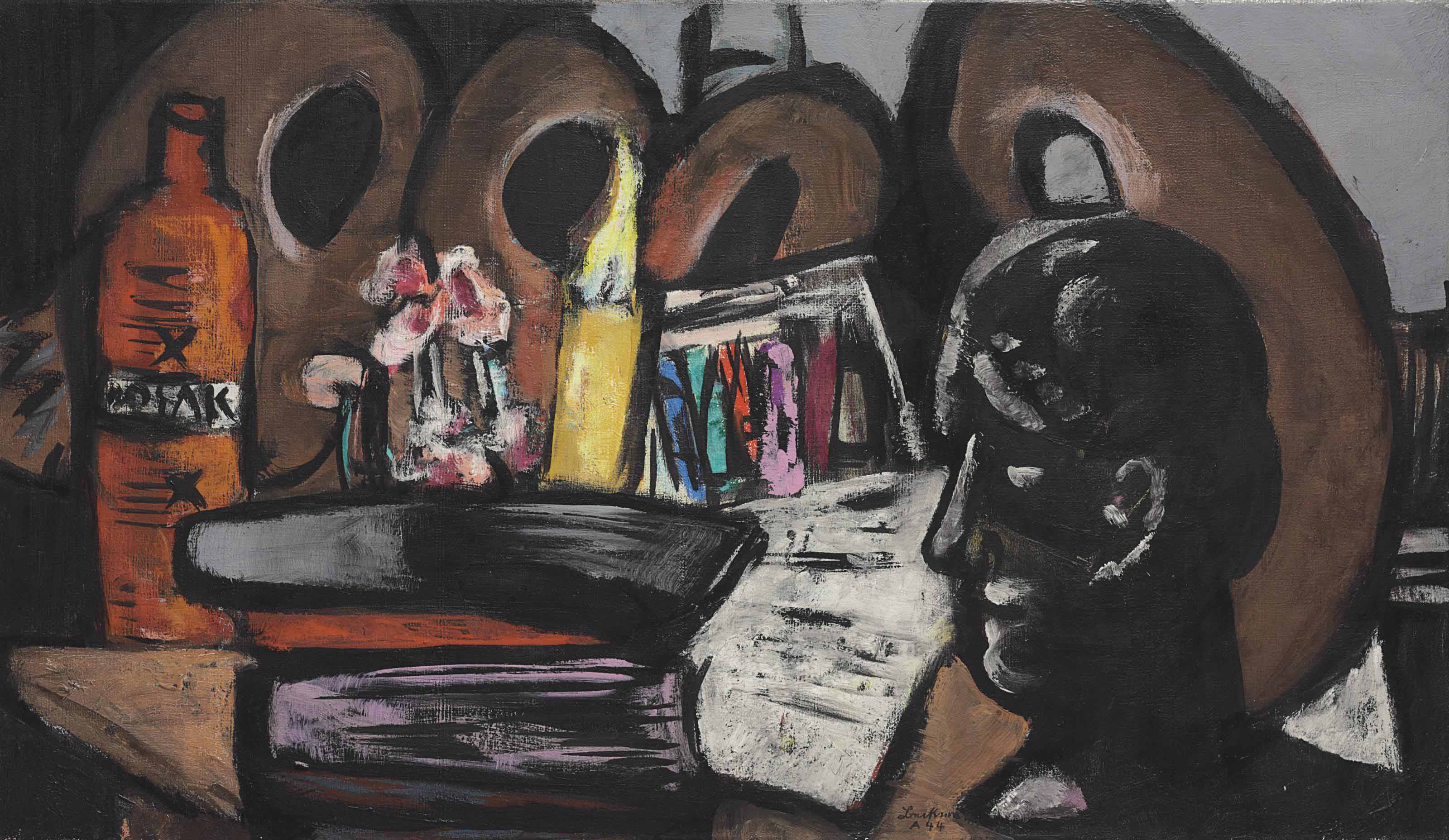 A3 Art Print titled Large Candle by Max Beckmann for room decor