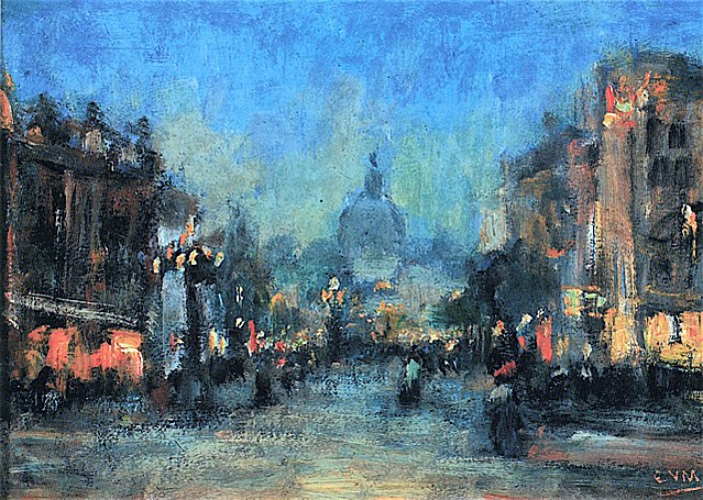 A3 Art Print titled London by Eugeen Van Mieghem for room decor