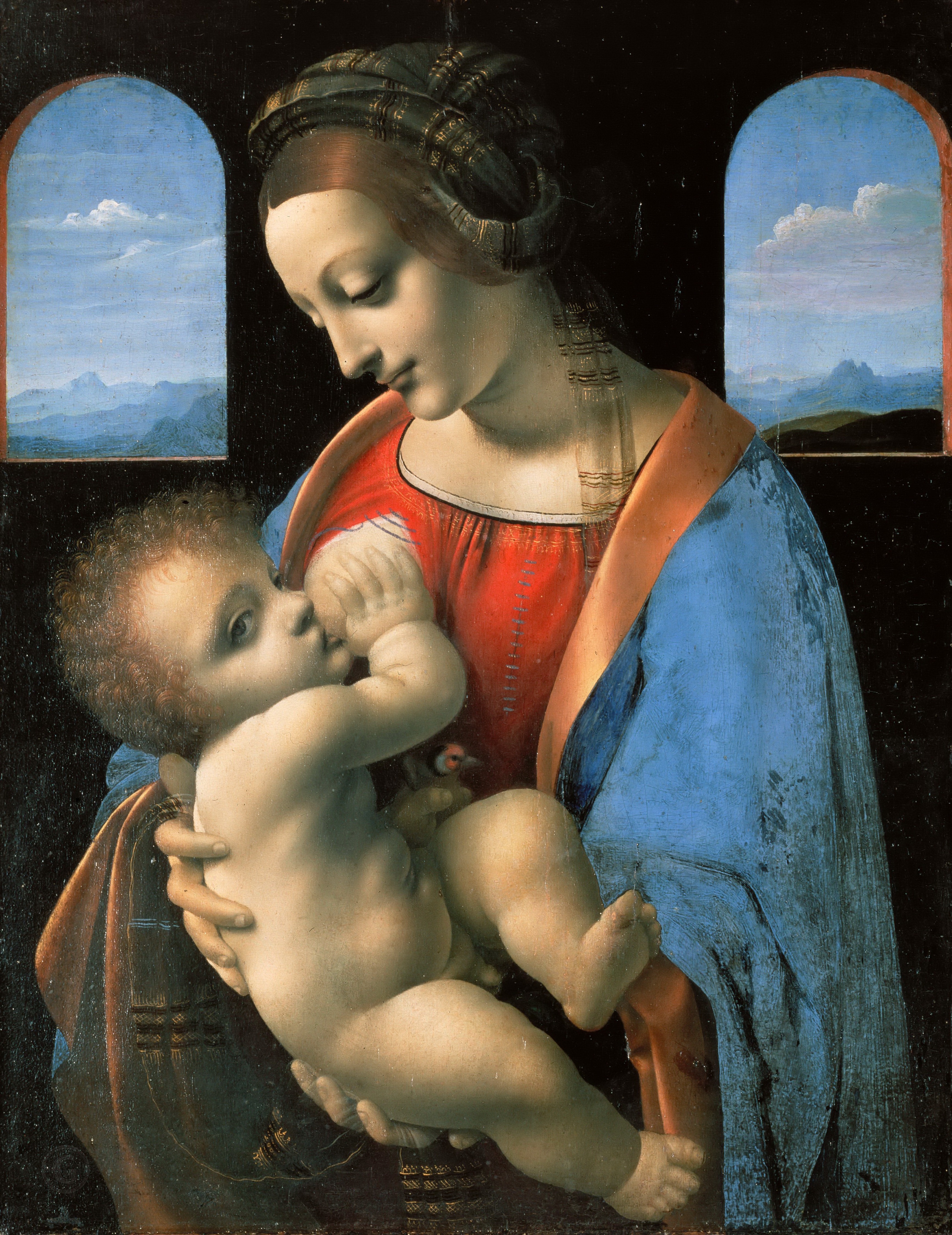 A3 Art Print titled Madonna and Child by Leonardo Da Vinci for room decor