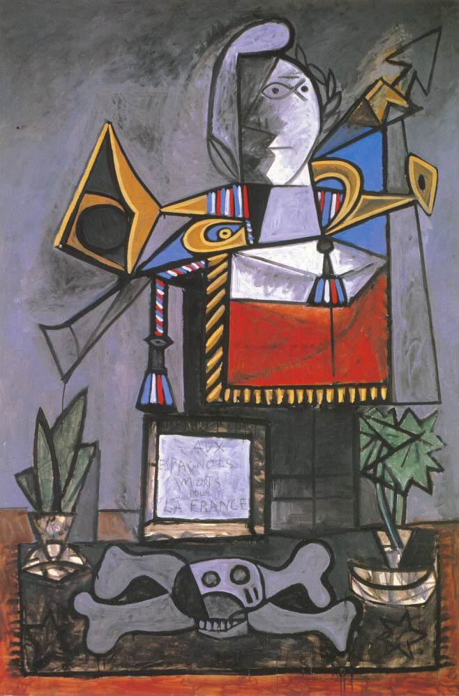 A3 Art Print titled Monument to the Spaniards by Pablo Picasso for room decor