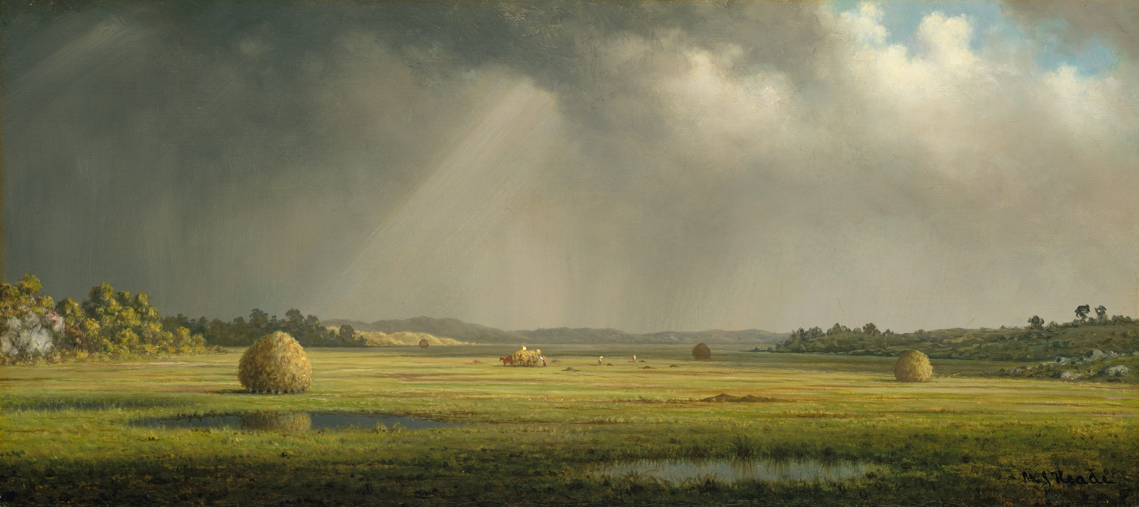 A3 Art Print titled Newburyport Meadows by Martin Johnson Heade for room decor