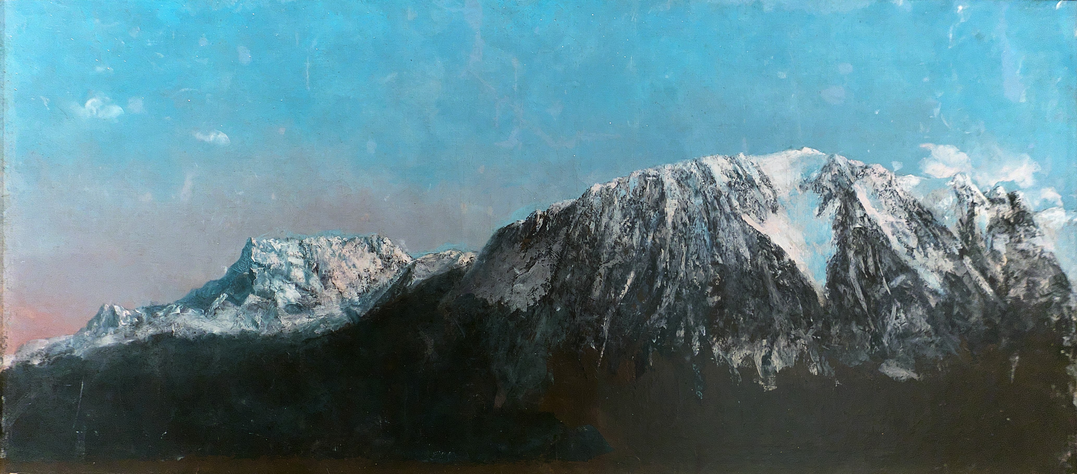 A3 Art Print titled Panoramica of Alpes by Gustave Courbet for room decor