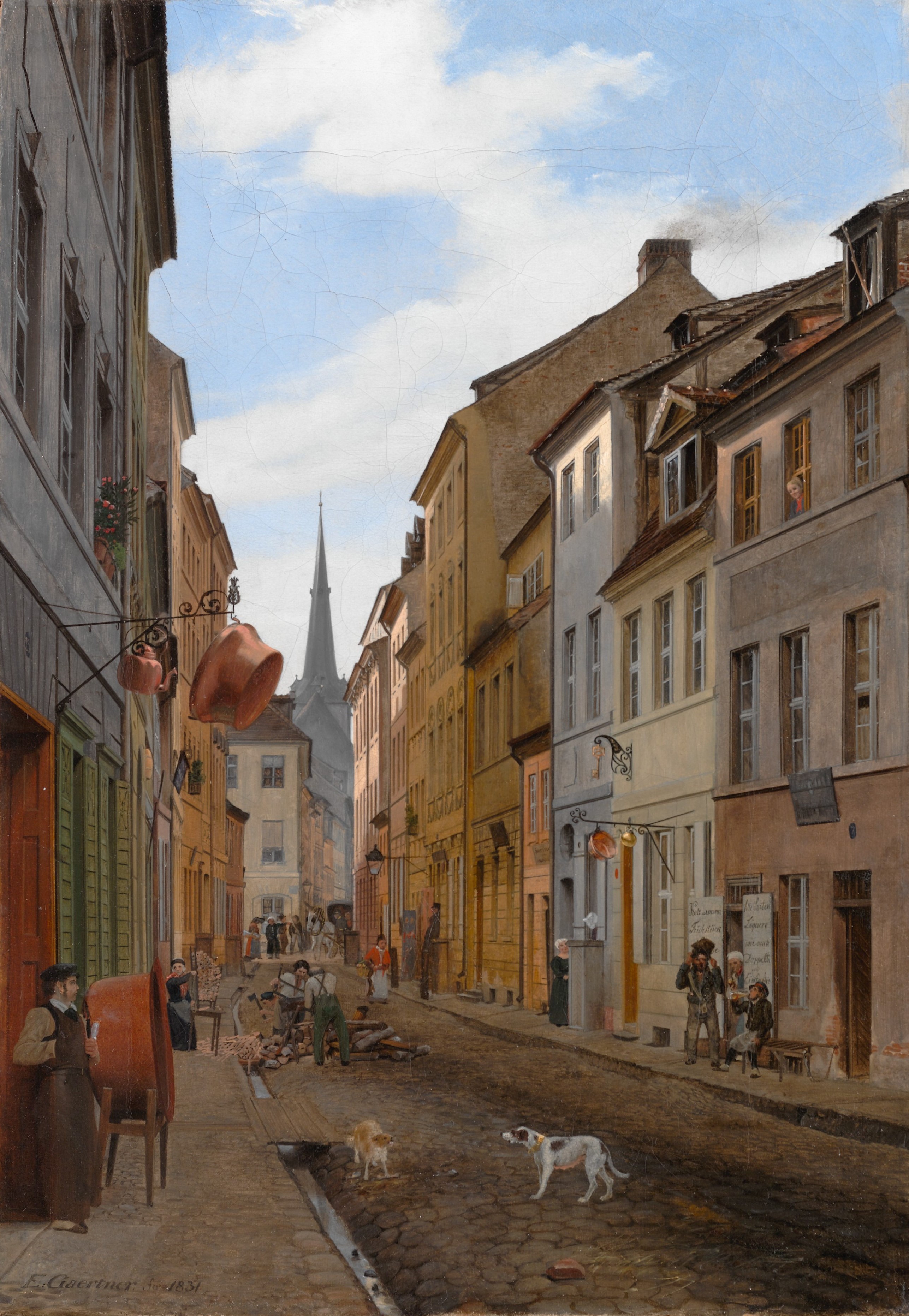 A3 Art Print titled Parochialstrasse in Berlin by Eduard Gaertner for room decor