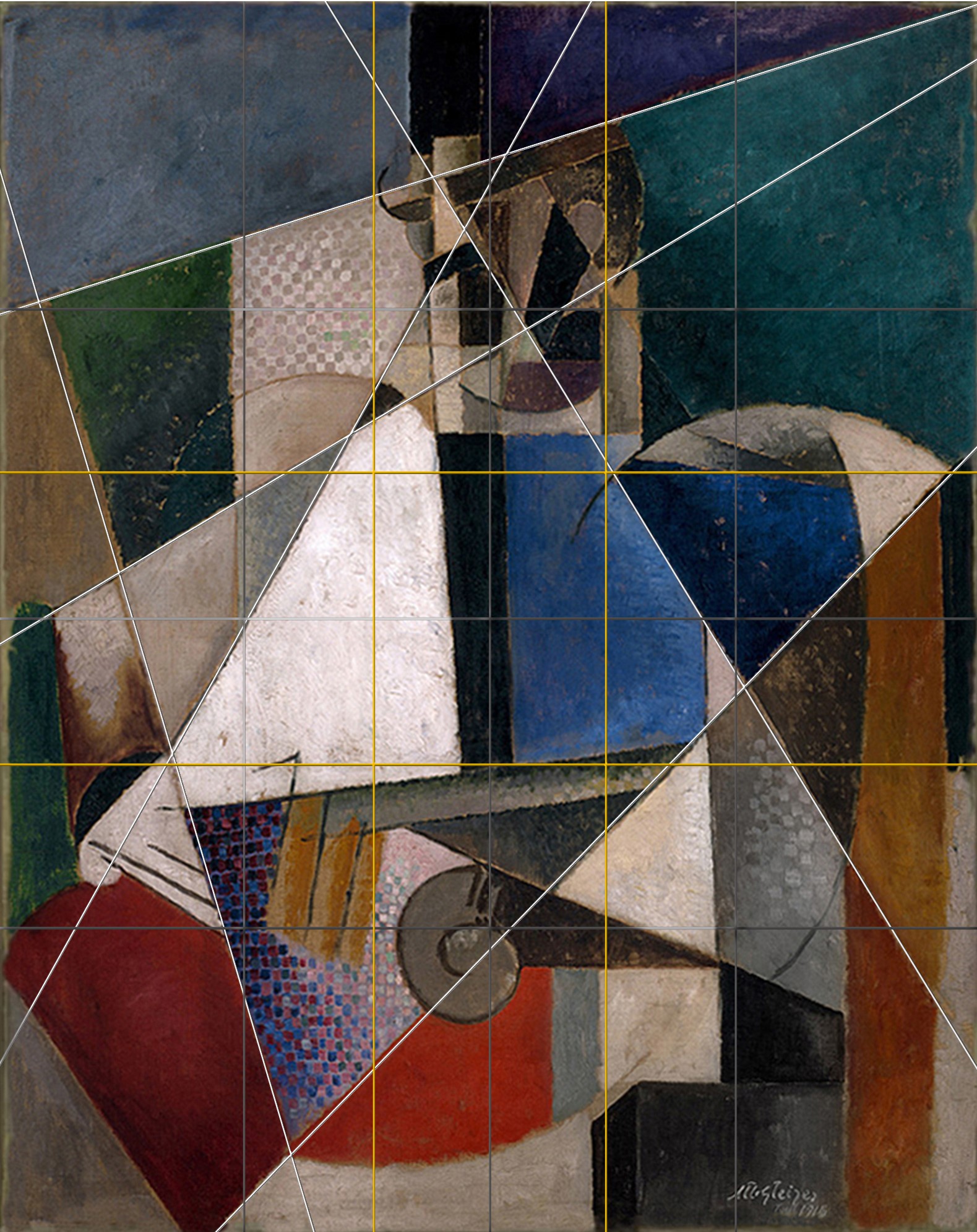 A3 Art Print titled Portrait of an Army Doctor by Albert Gleizes for room decor