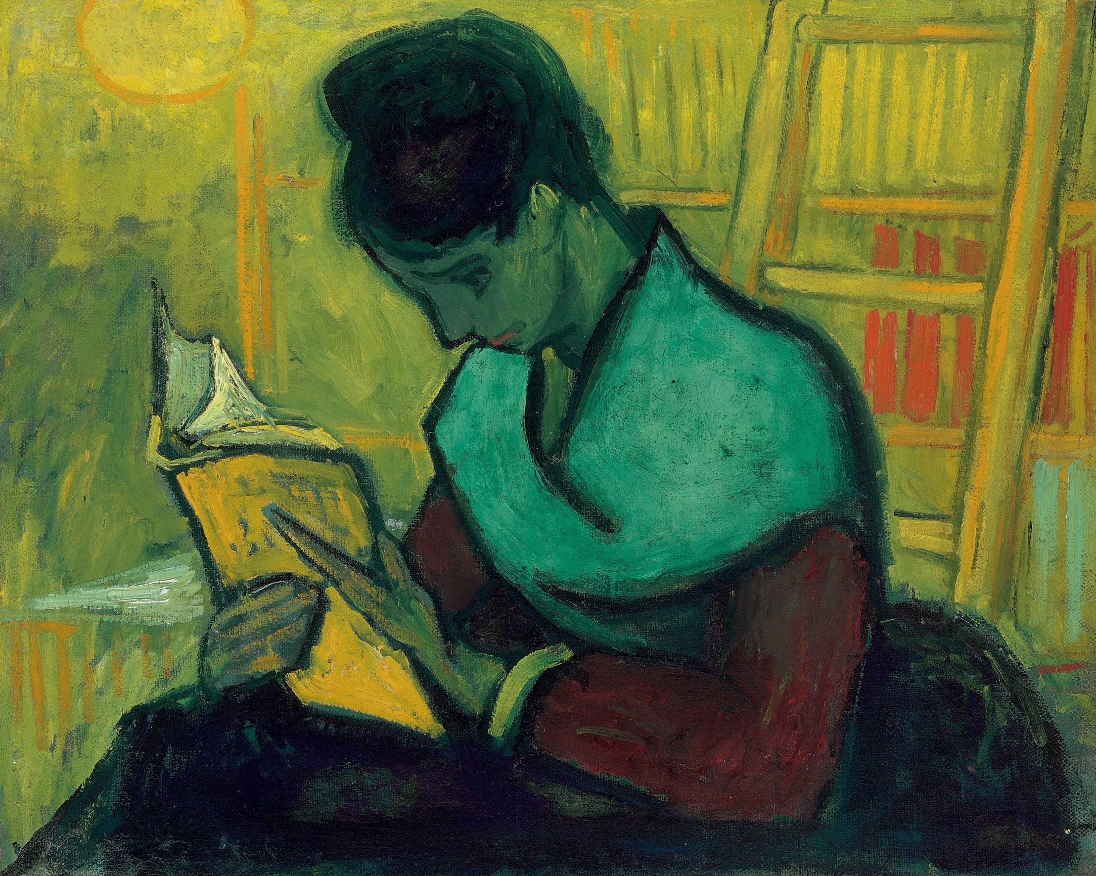 A3 Art Print titled Reading Woman by Vincent Van Gogh for room decor