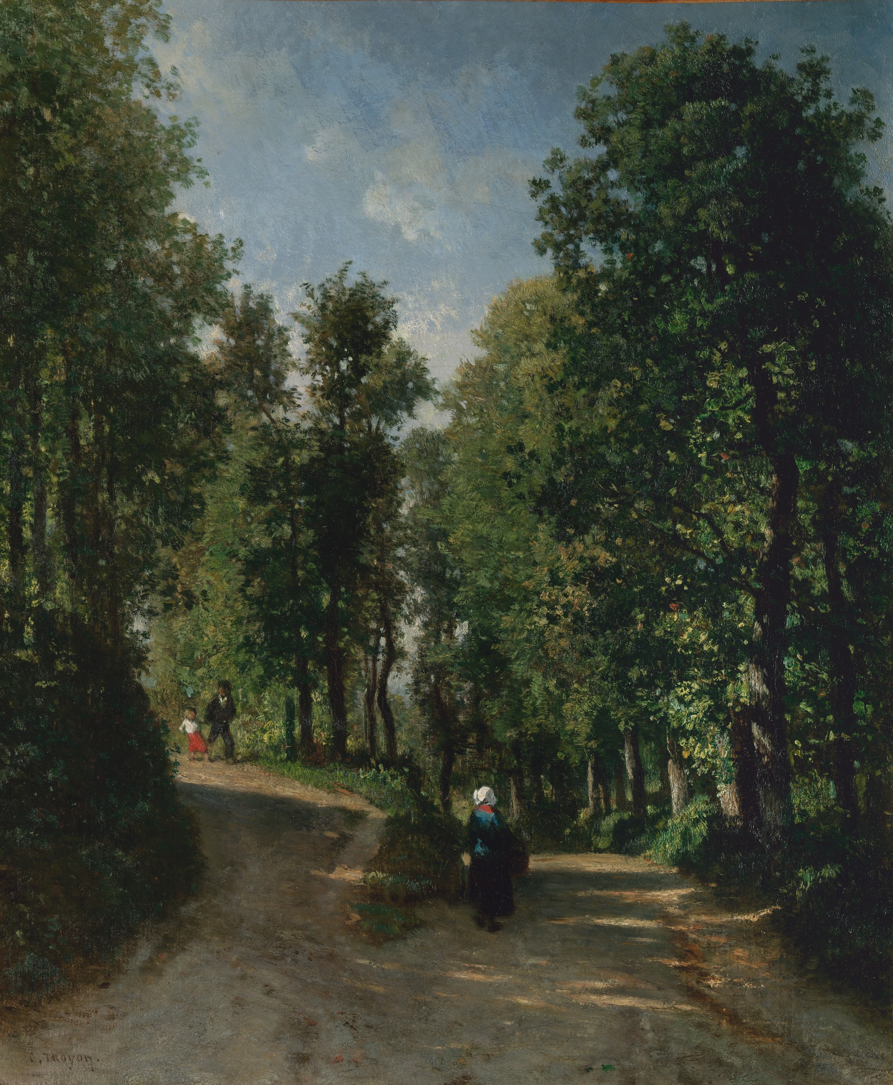 A3 Art Print titled Road in the Woods by Constant Troyon for room decor