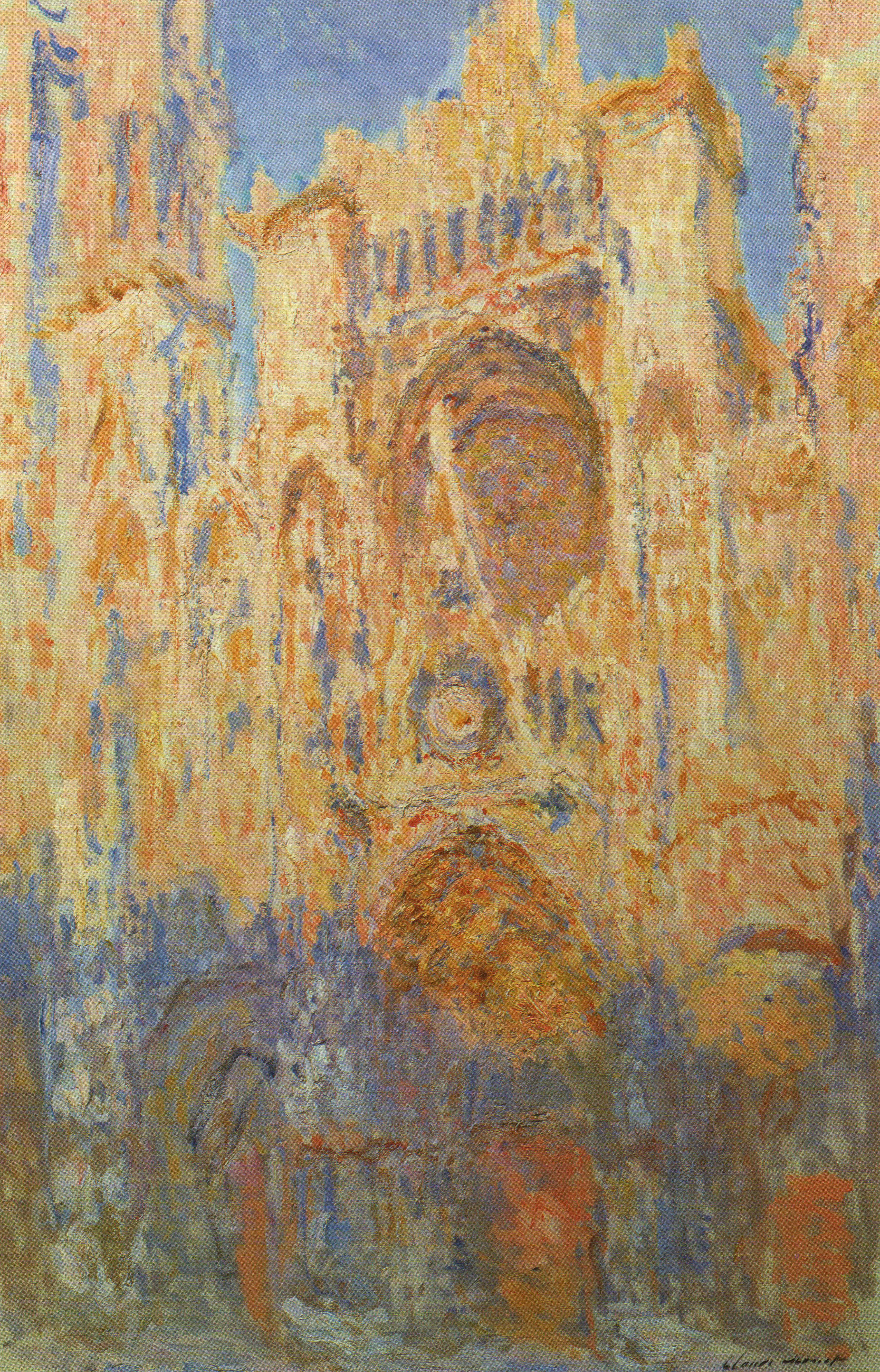 A3 Art Print titled Rouen Cathedral by Claude Monet for room decor