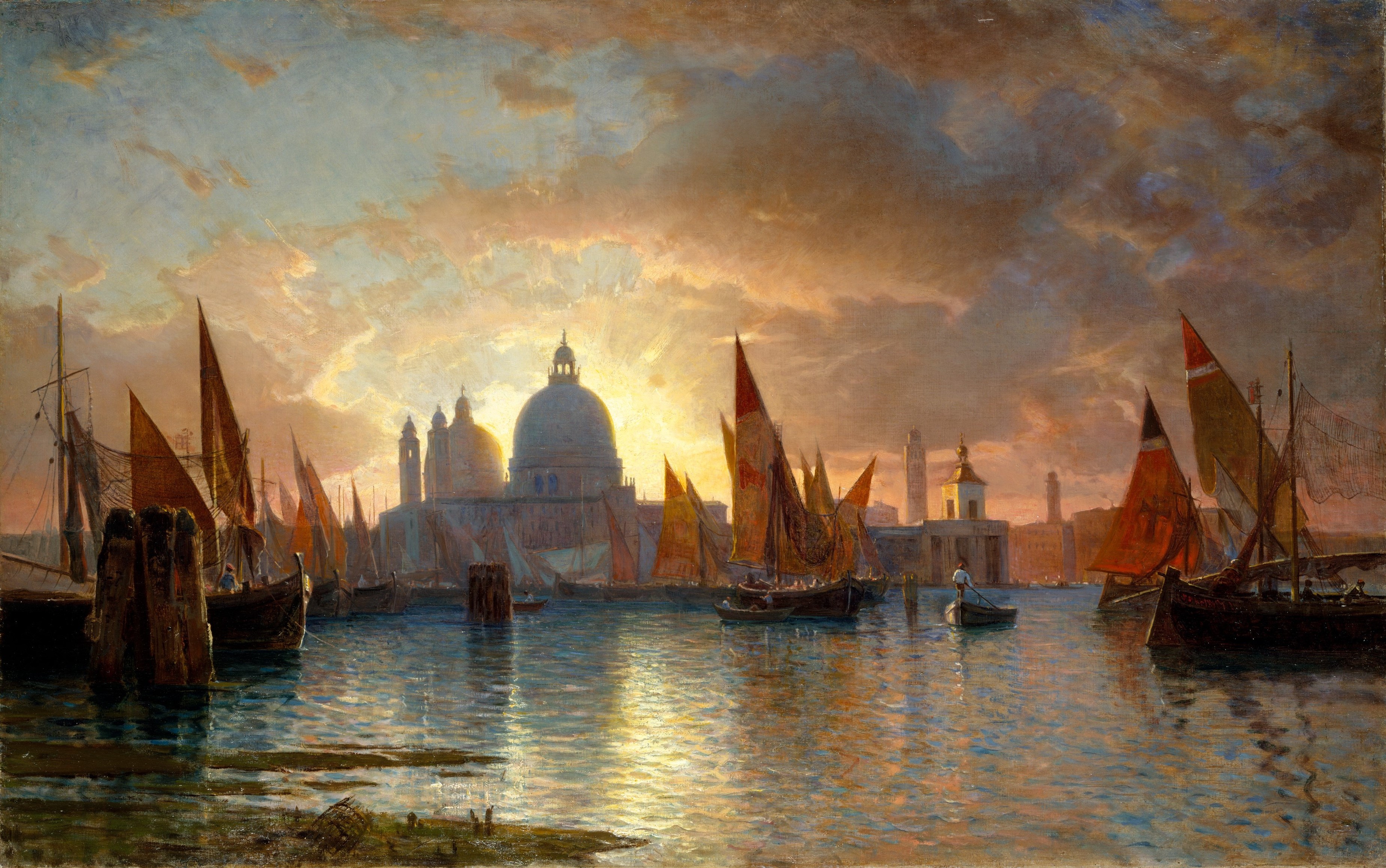 A3 Art Print titled Santa Maria della Salute by William Stanley Haseltine for room decor