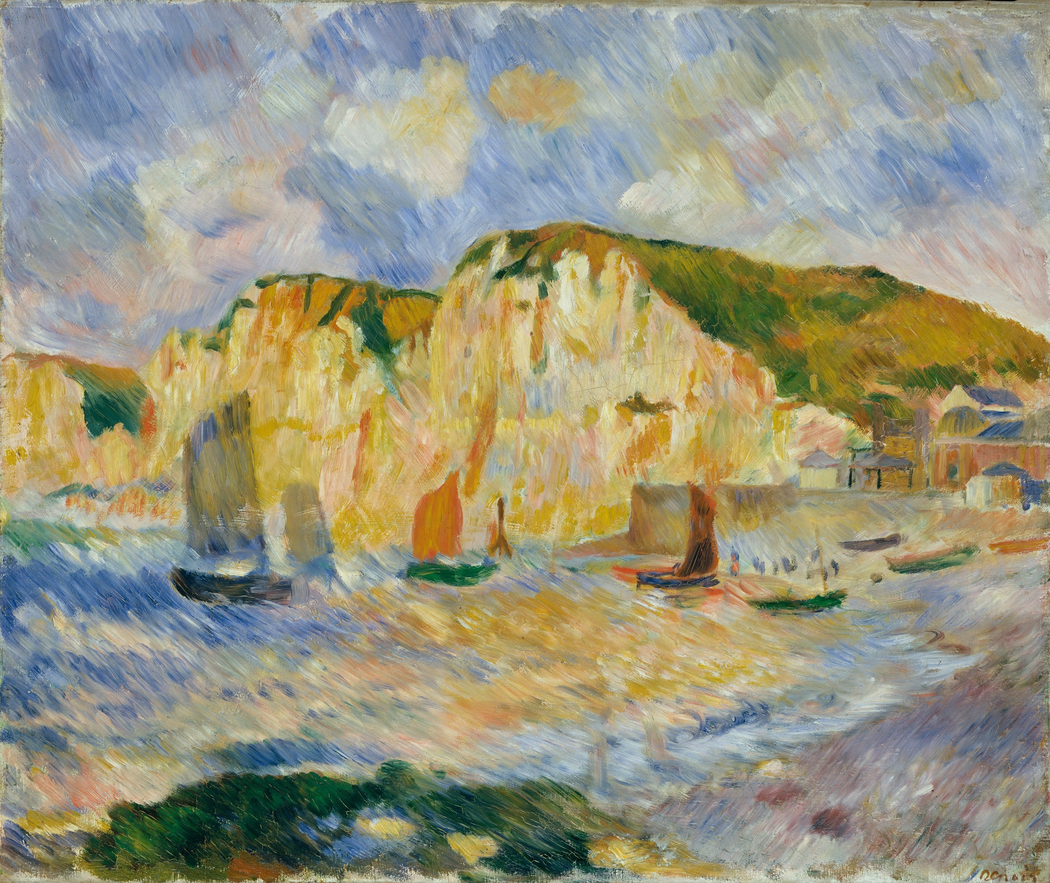 A3 Art Print titled Sea and Cliffs by Auguste Renoir for room decor