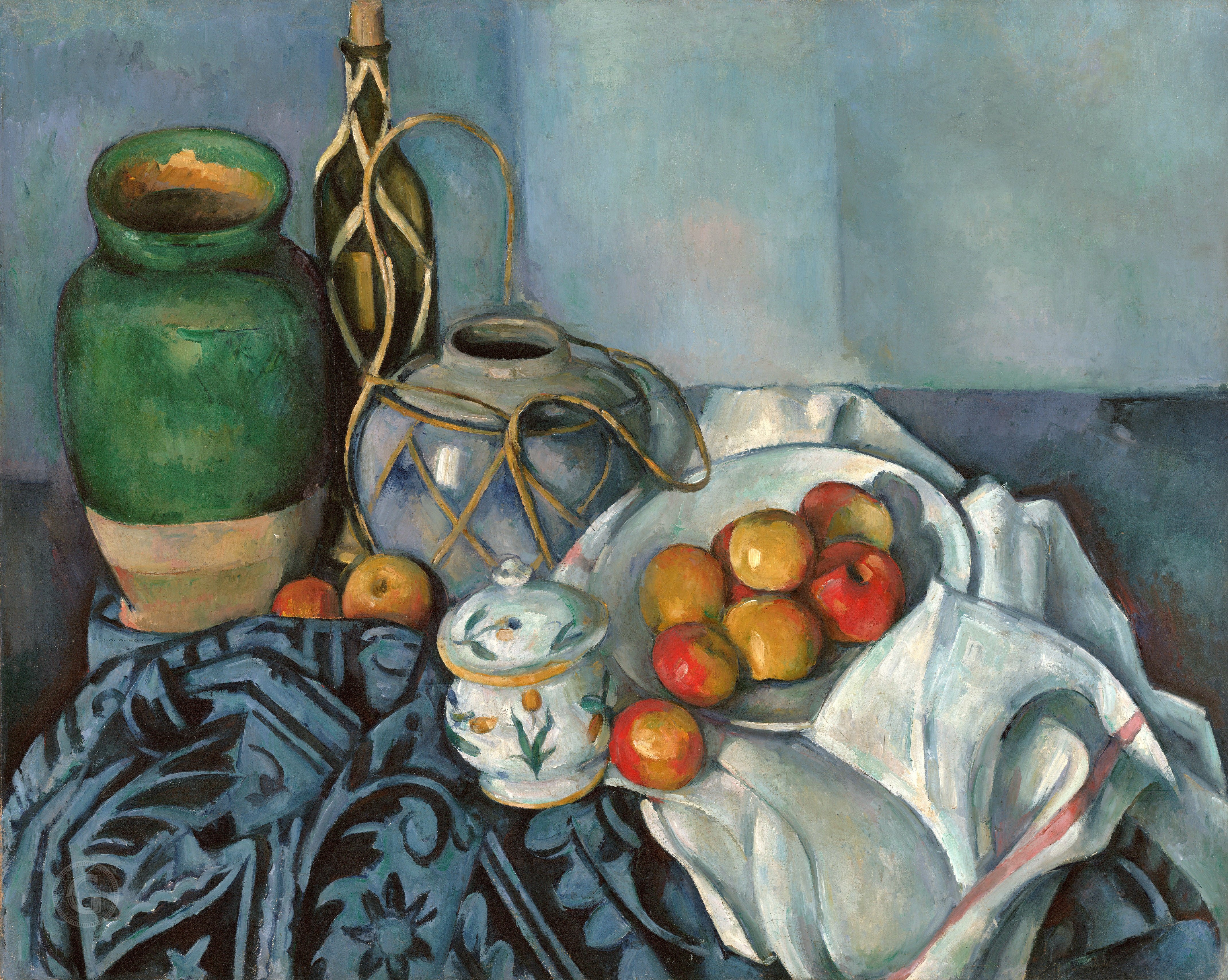 A3 Art Print titled Still life with apples by Cezanne Paul for room decor