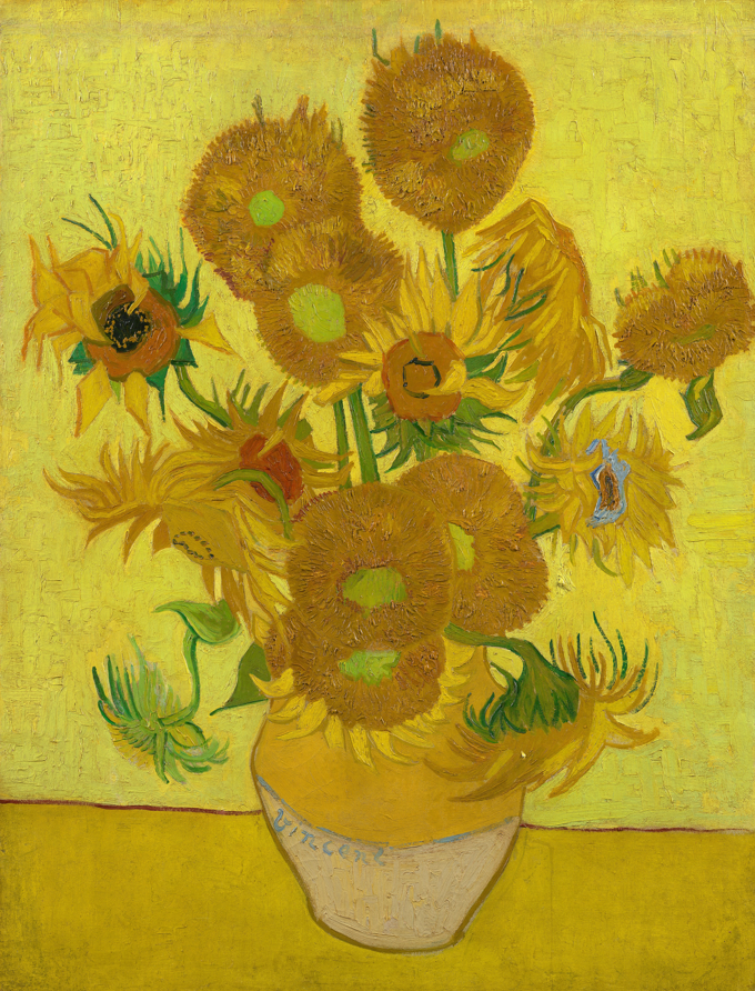 A3 Art Print titled Sunflowers by Vincent Van Gogh for room decor