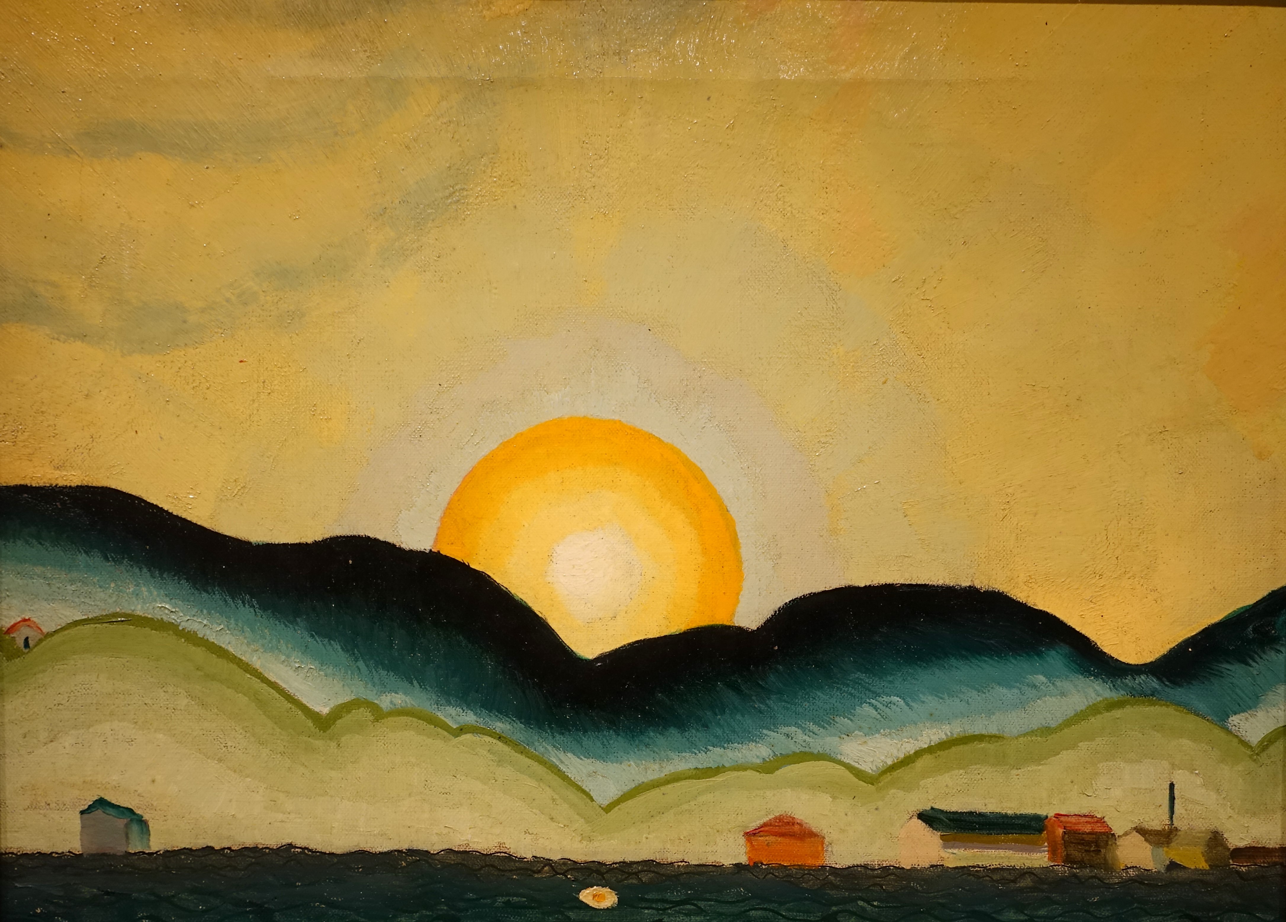 A3 Art Print titled Sunrise Northport Harbor by Arthur Dove for room decor