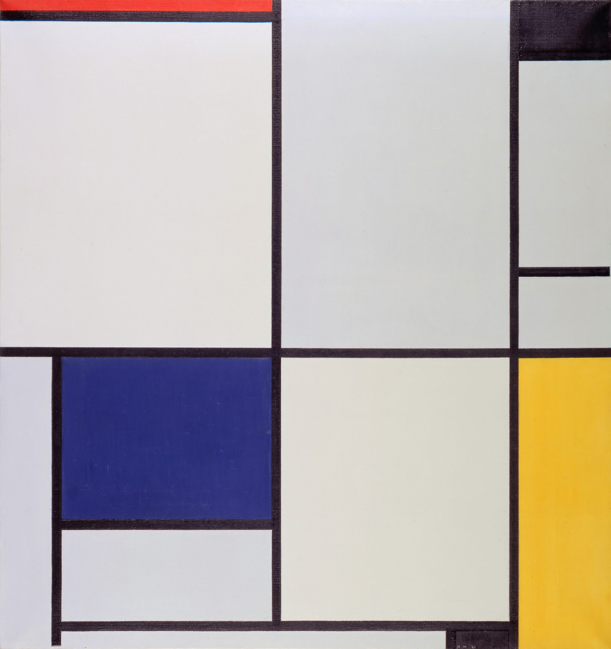 A3 Art Print titled Tableau I by Piet Mondrian for room decor