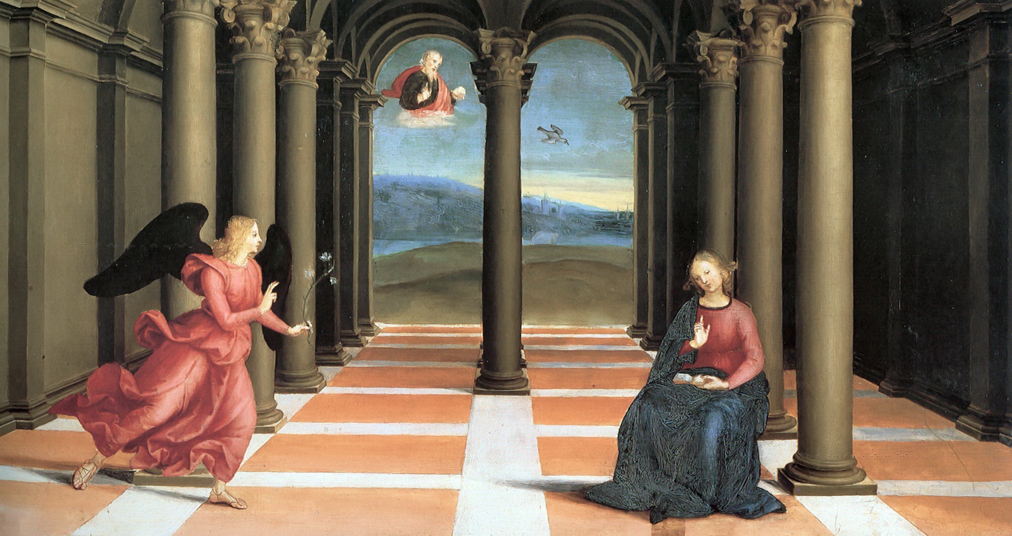 A3 Art Print titled The Annunciation by Raphael for room decor