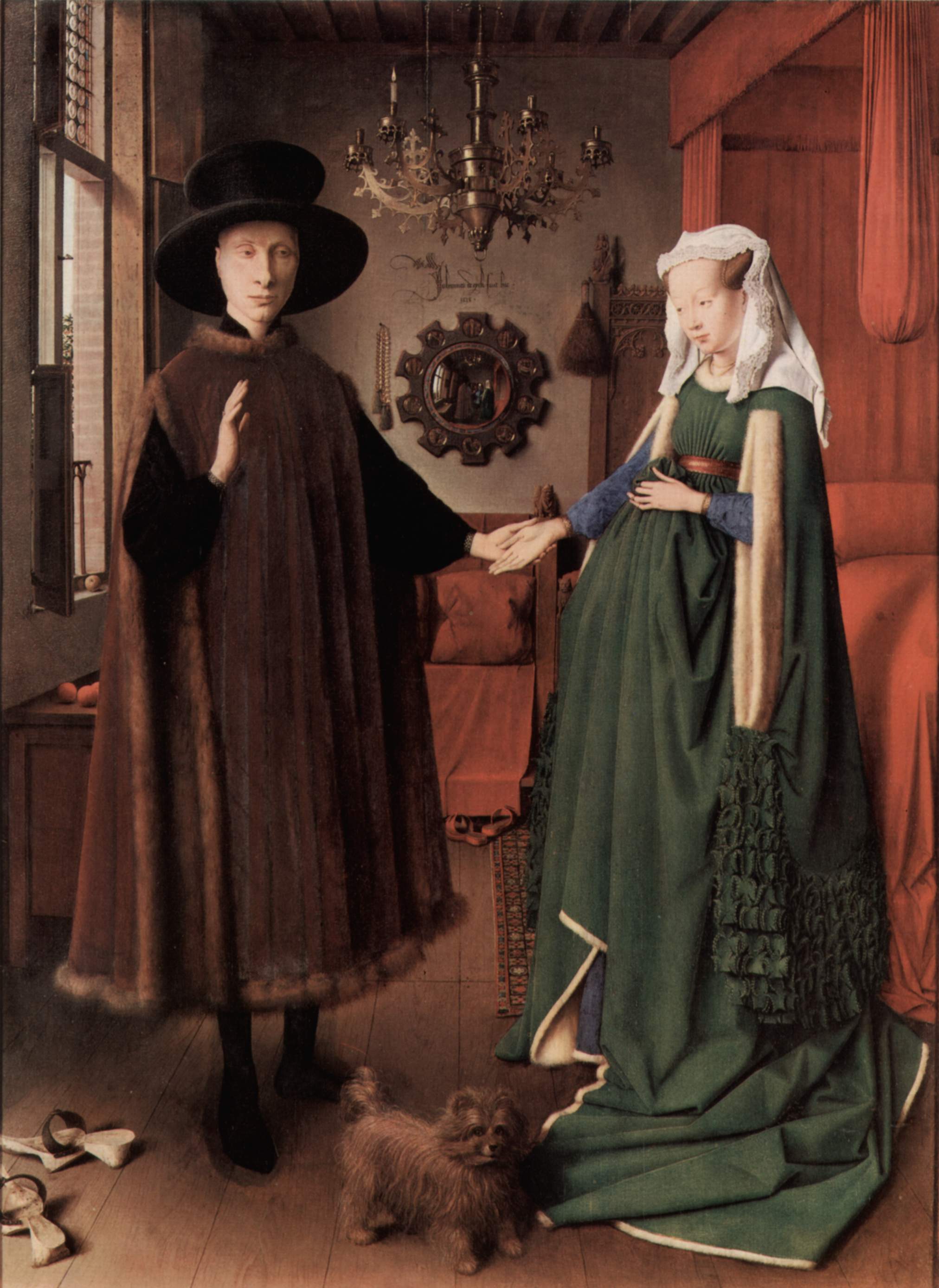 A3 Art Print titled The Arnolfini Portrait by Jan Van Eyck for room decor