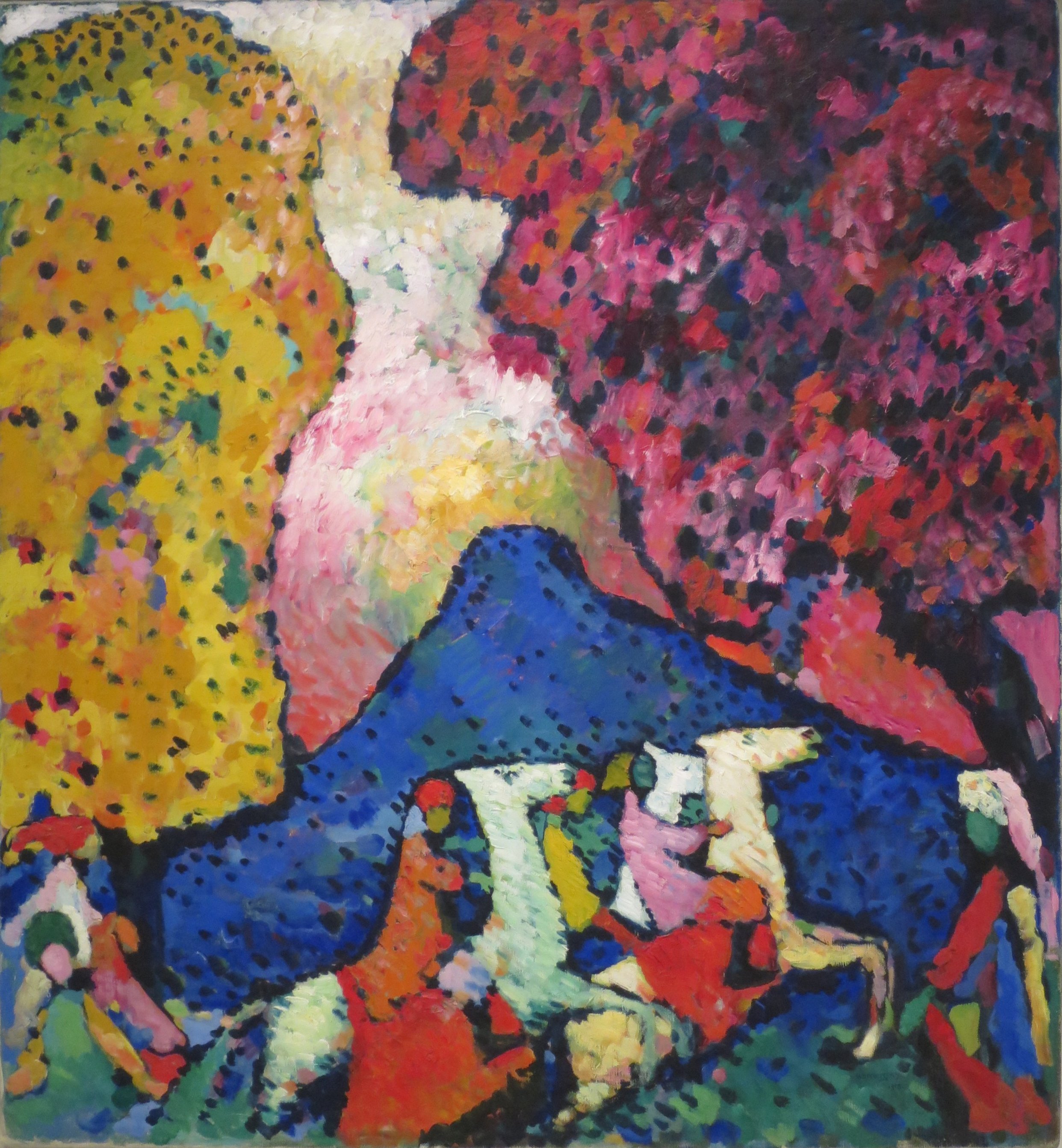 A3 Art Print titled The Blue Mountain by Wassily Kandinsky for room decor