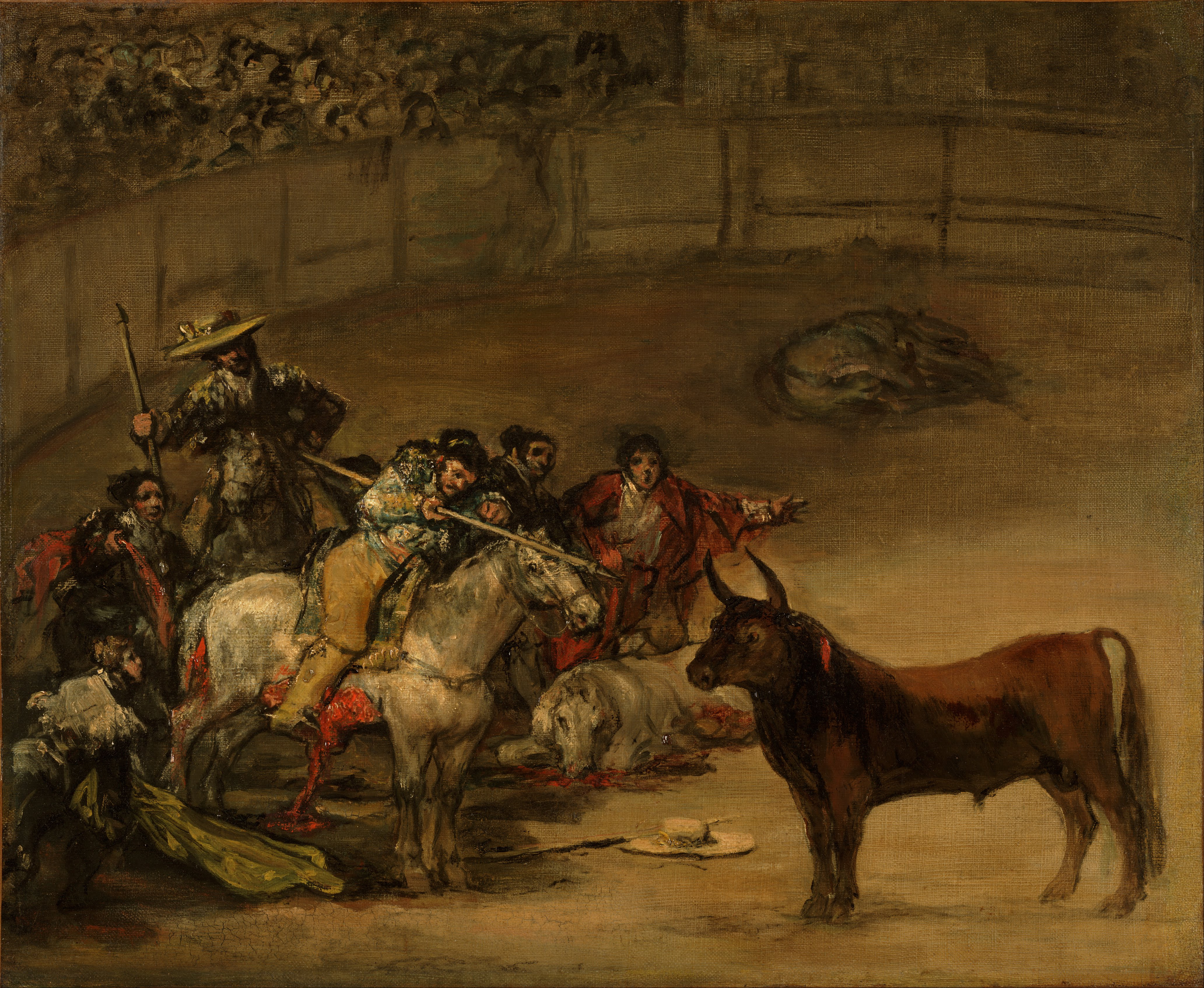 A3 Art Print titled The Bullfight by Francisco de Goya for room decor