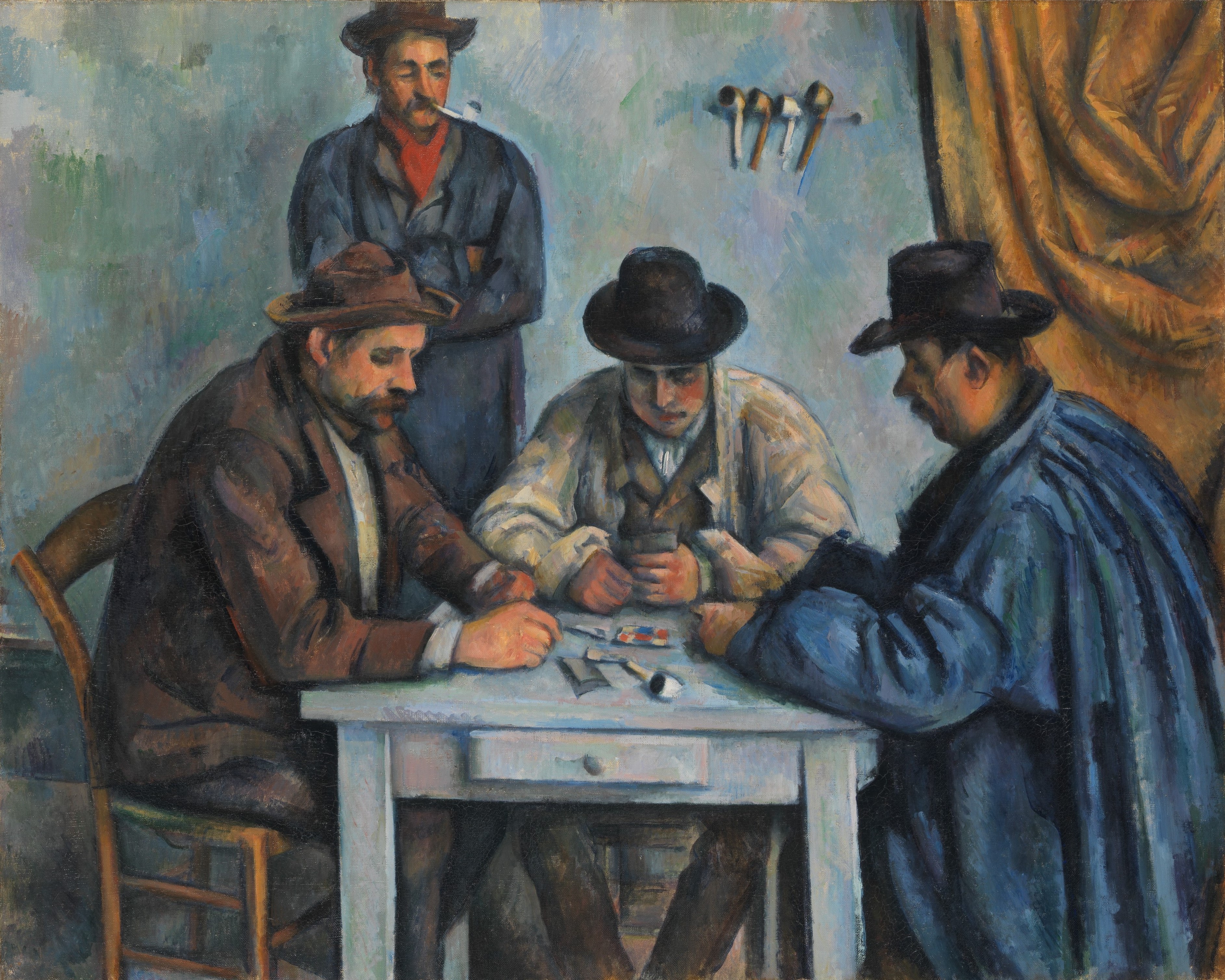 A3 Art Print titled The Card Players by Paul Cezanne for room decor