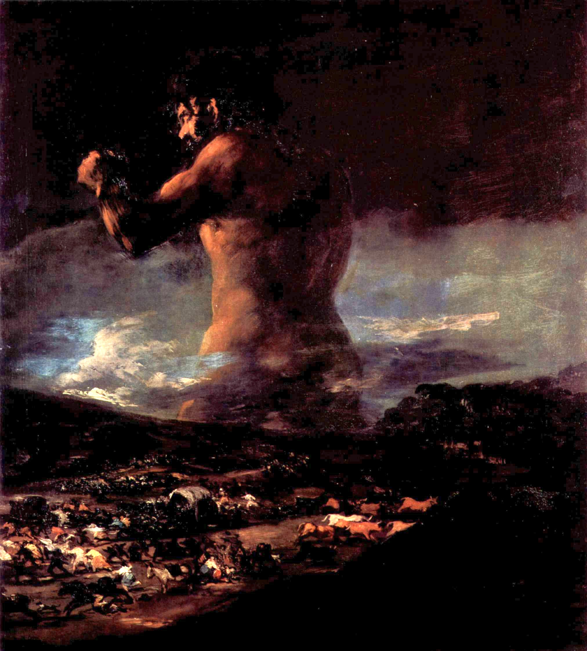 A3 Art Print titled The Colossus by Francisco Goya for room decor