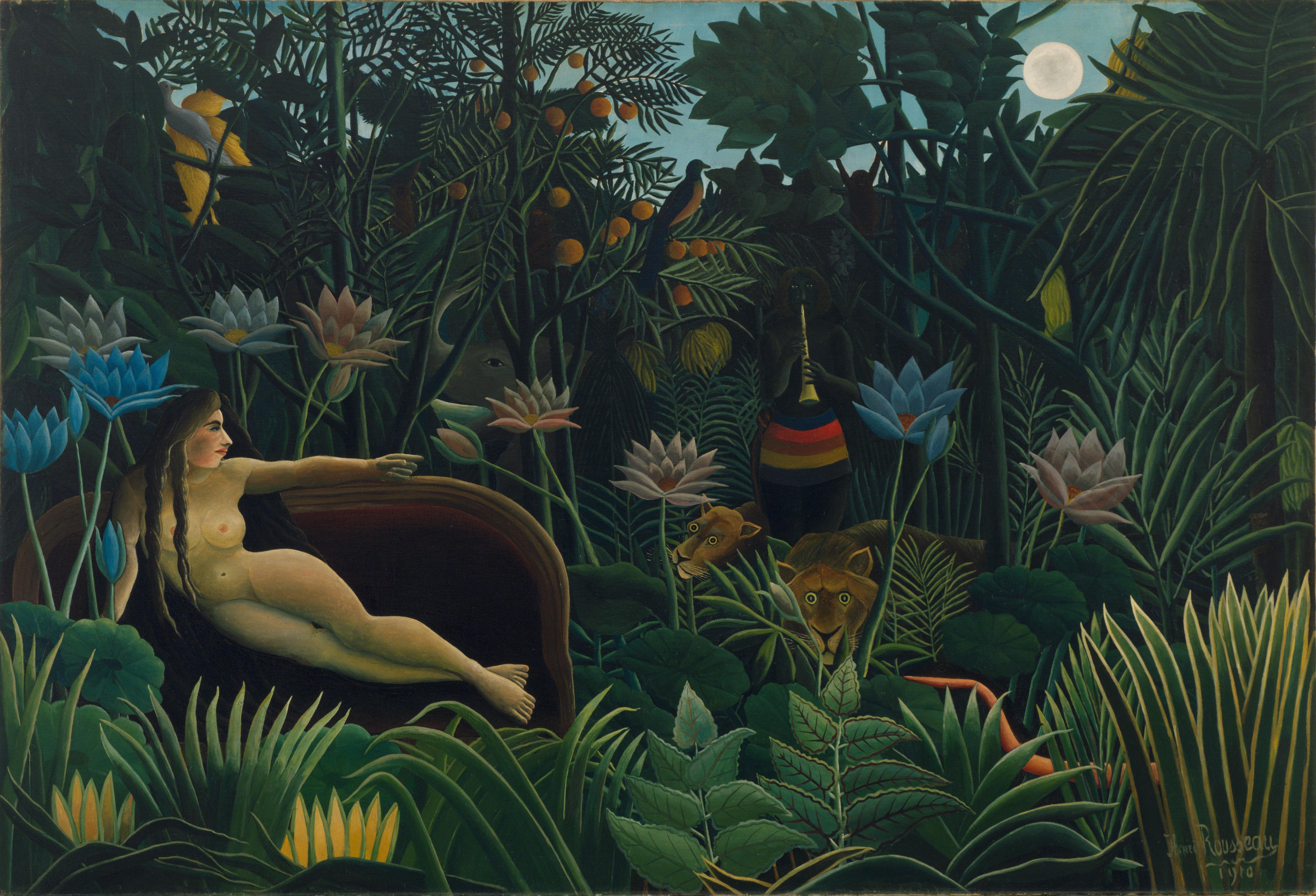 A3 Art Print titled The dream by Henri Rousseau for room decor