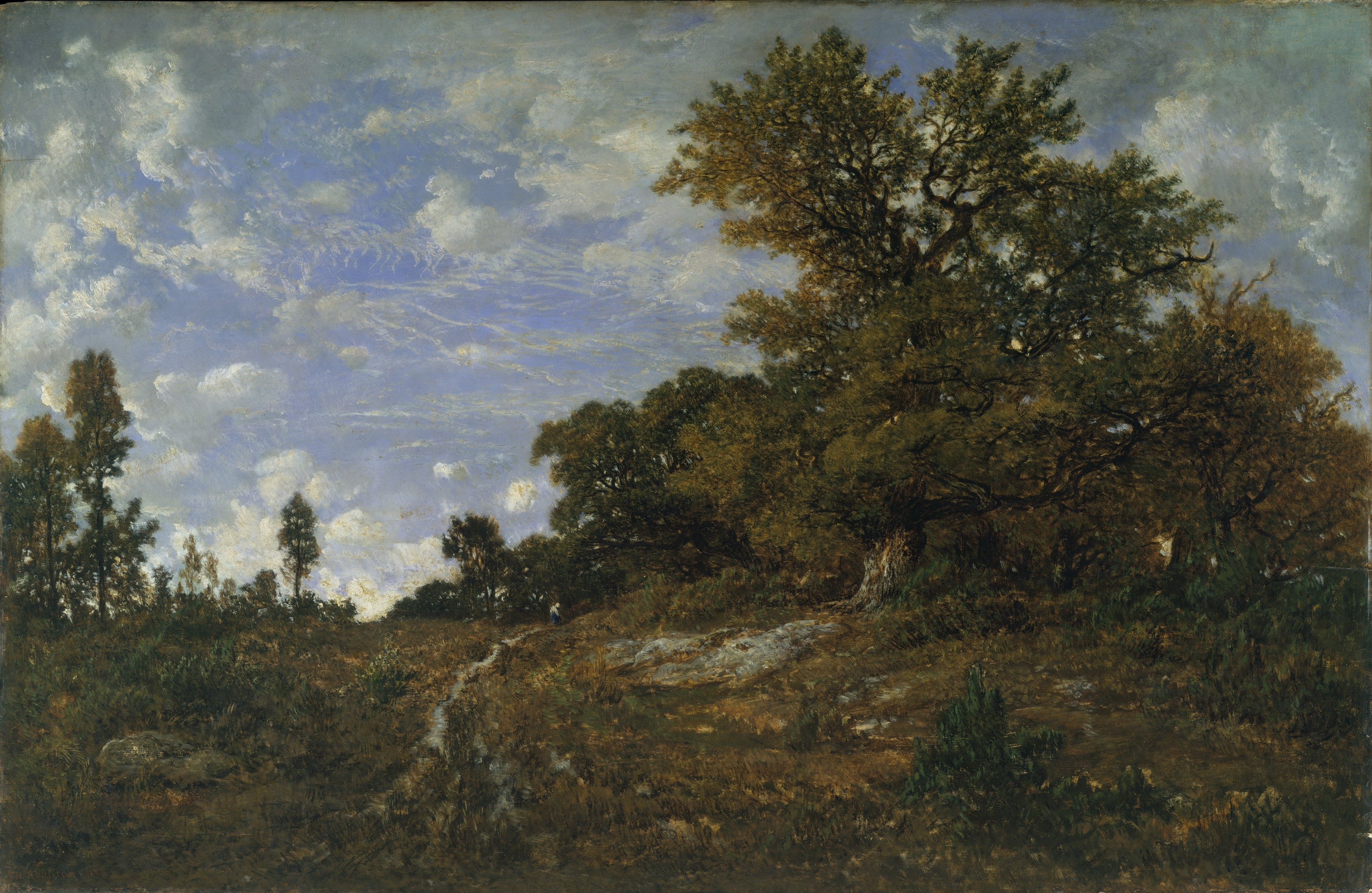 A3 Art Print titled The Edge of the Woods by Theodore Rousseau for room decor