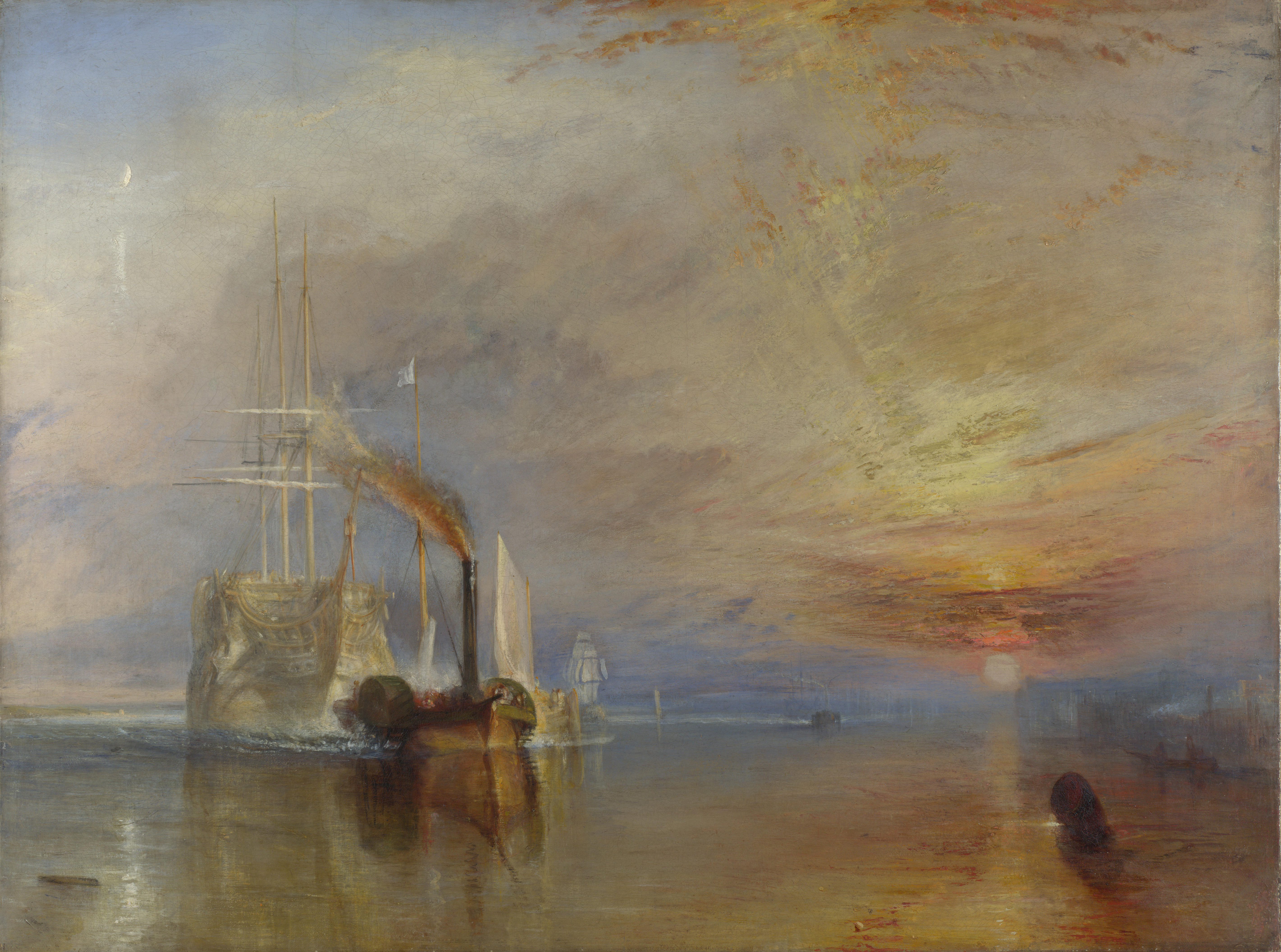 A3 Art Print titled The Fighting by Temeraire J.M.W. Turner for room decor