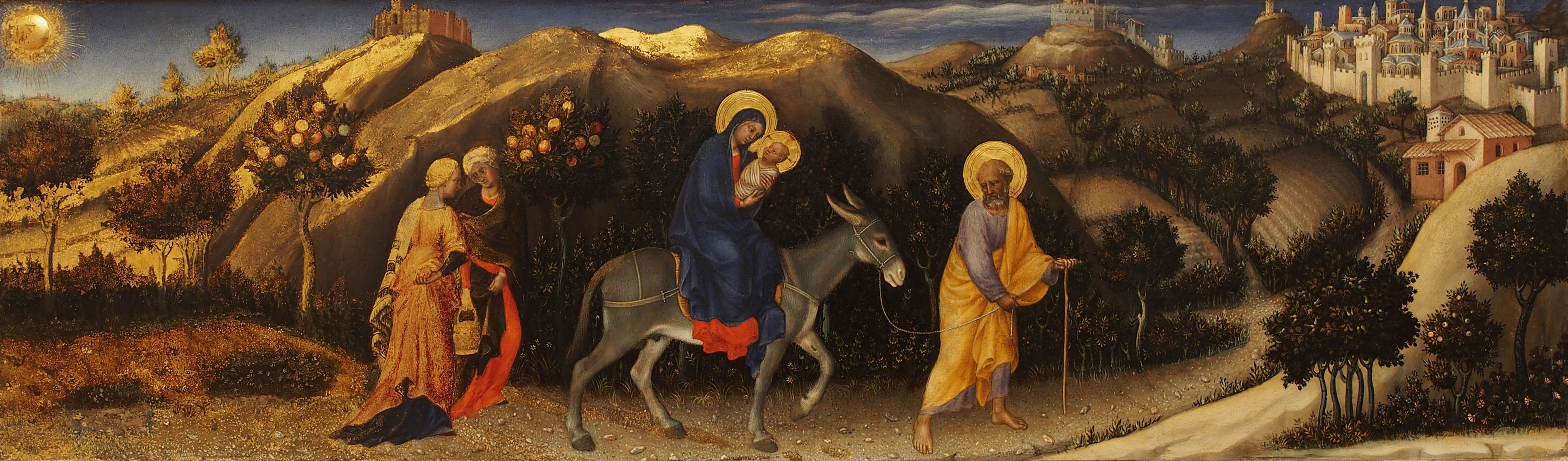 A3 Art Print titled The Flight into Egypt by Gentile da Fabriano for room decor