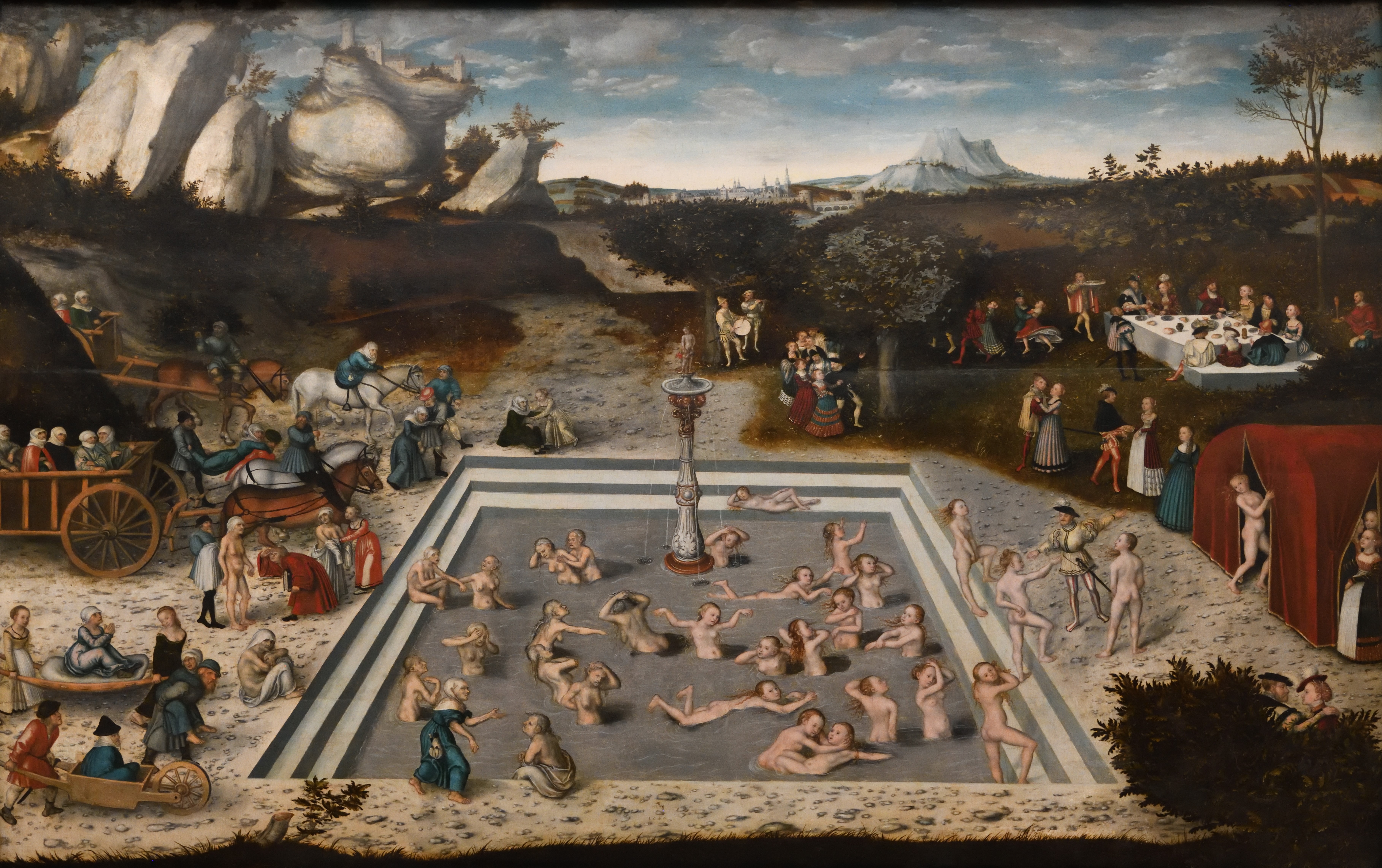 A3 Art Print titled The Fountain of Youth by Lucas Cranach the Elder for room decor