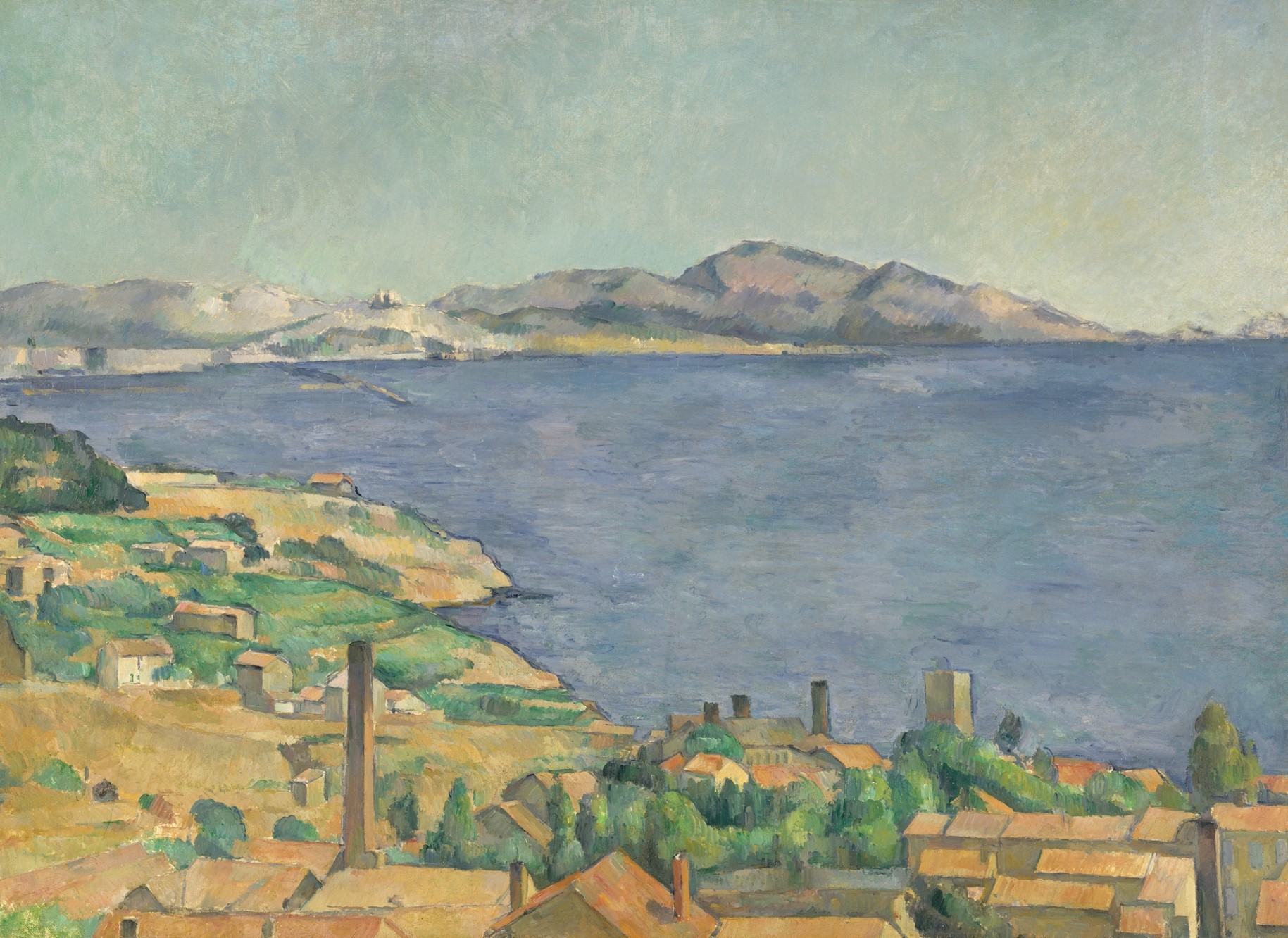 A3 Art Print titled The Gulf of Marseilles by Paul Cezanne for room decor