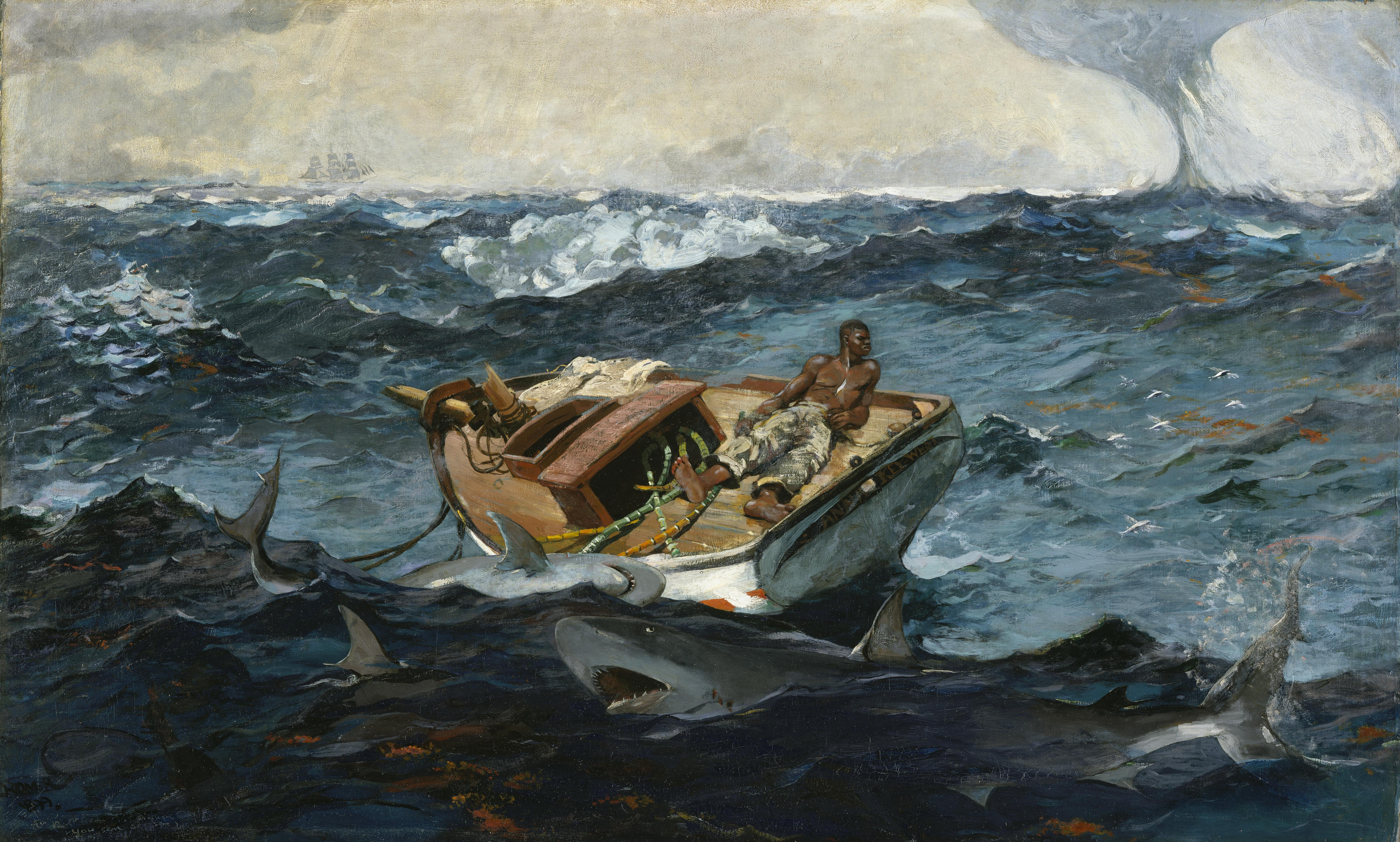 A3 Art Print titled The Gulf Stream by Winslow Homer for room decor
