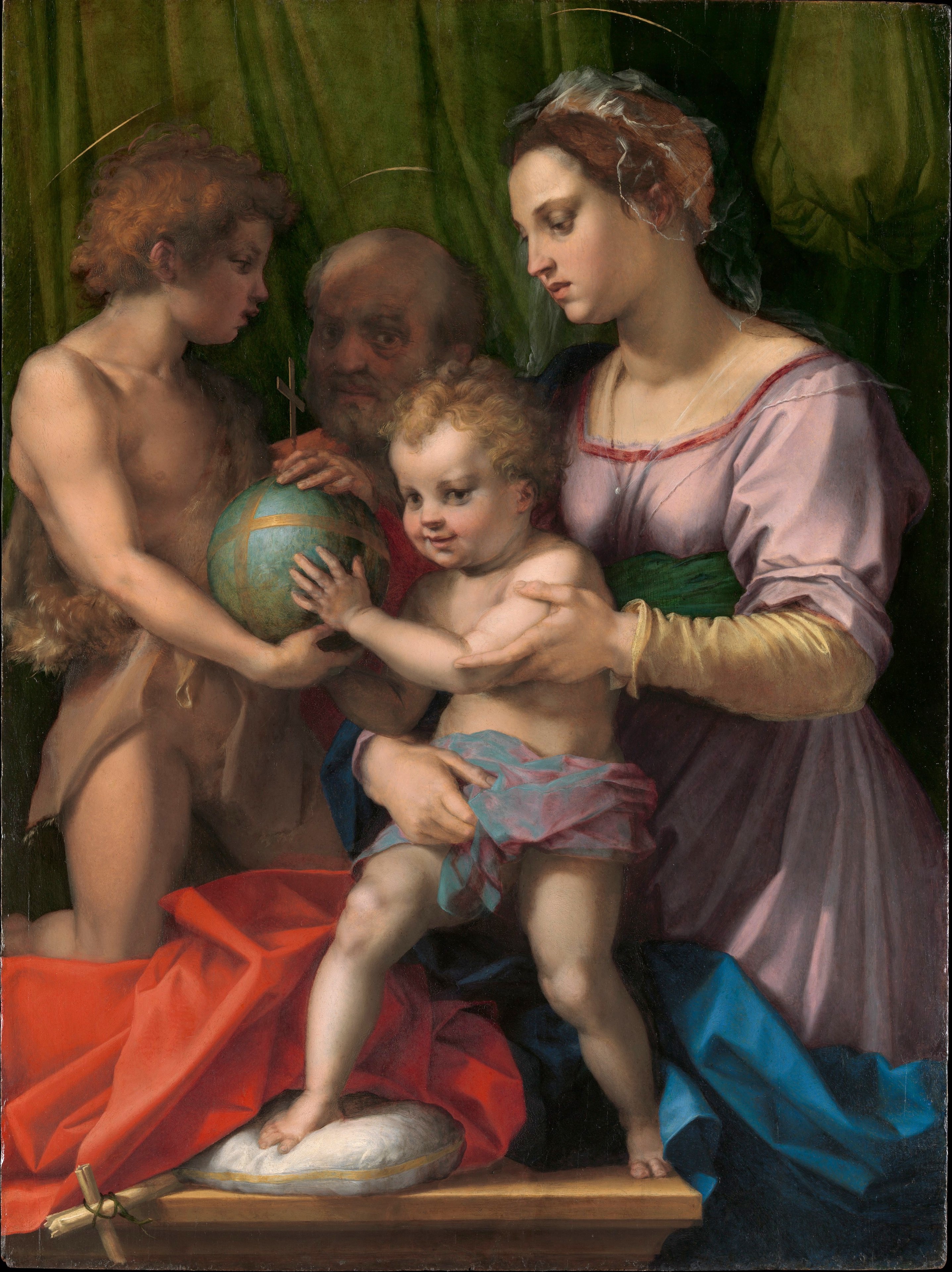 A3 Art Print titled The Holy Family by Andrea del Sarto for room decor