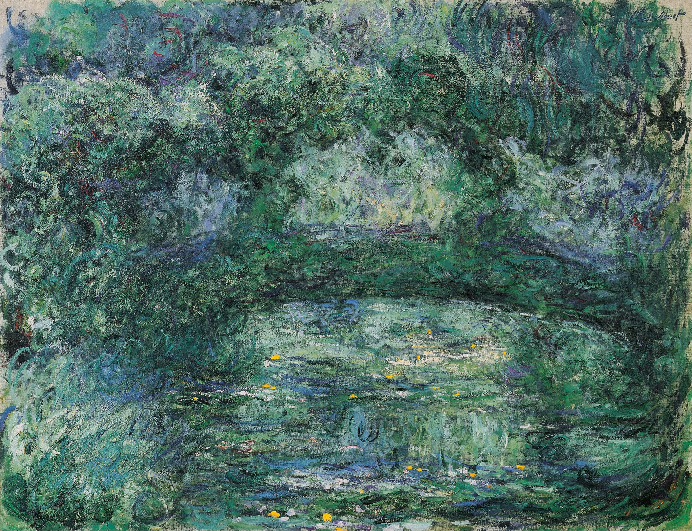 A3 Art Print titled The Japanese Bridge by Claude Monet for room decor