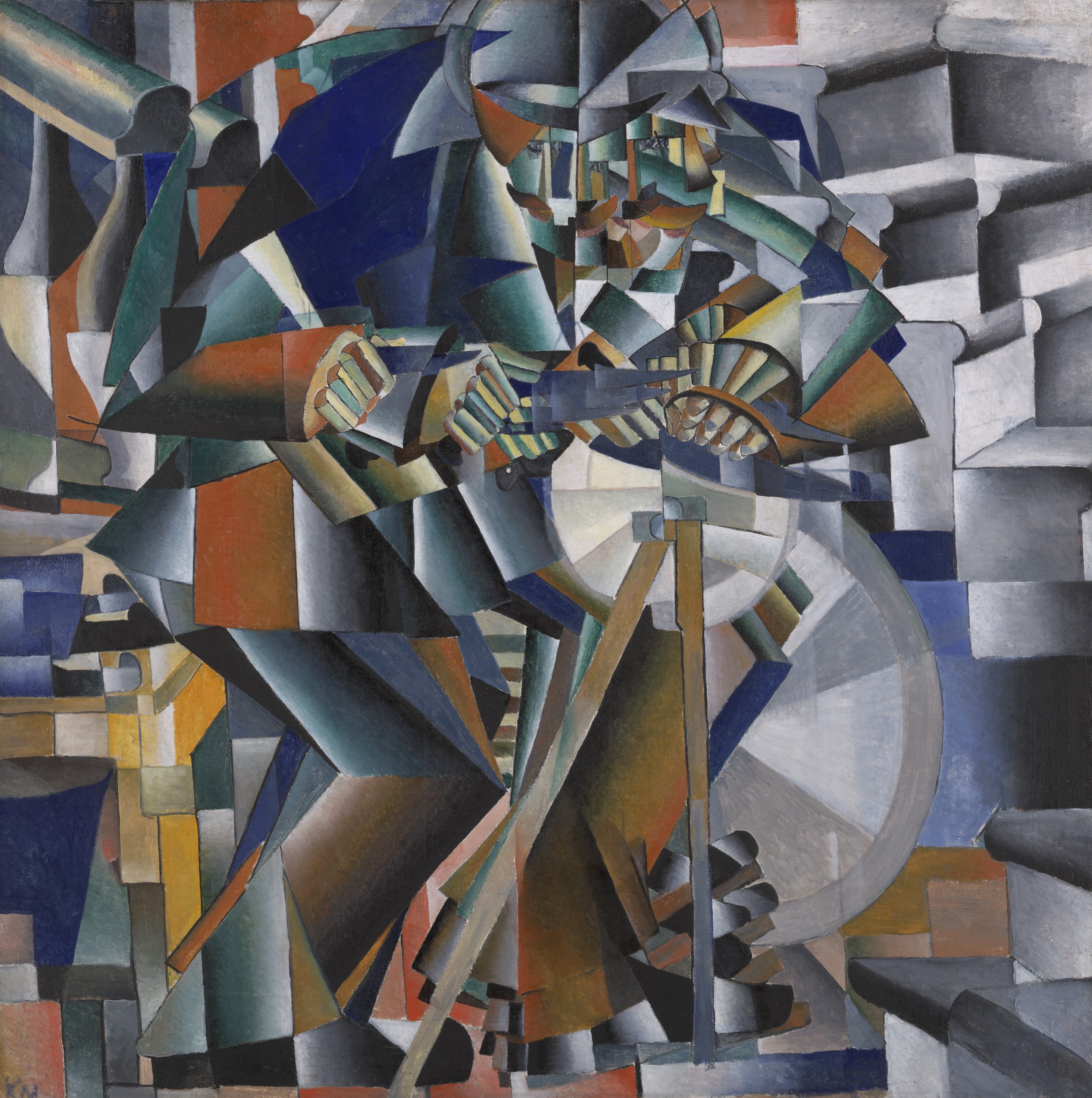 A3 Art Print titled The Knife Grinder Principle of Glittering by Kazimir Malevich for room decor