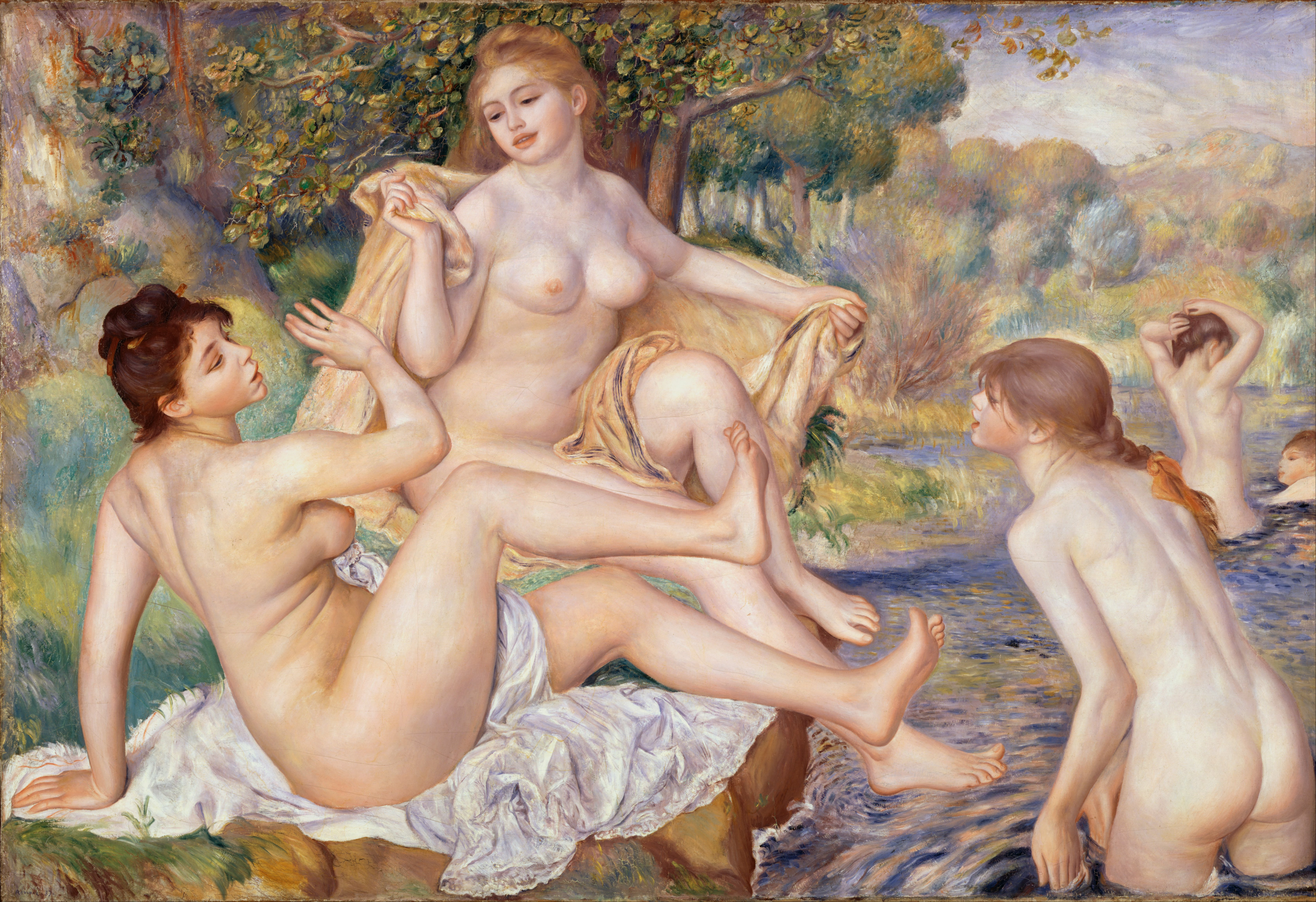 A3 Art Print titled The Large Bathers by Pierre-Auguste Renoir for room decor